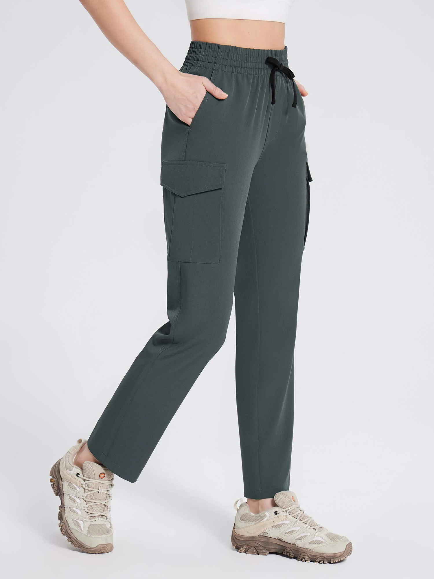 Laureate Utility Big Pocket Straight-Leg Pants