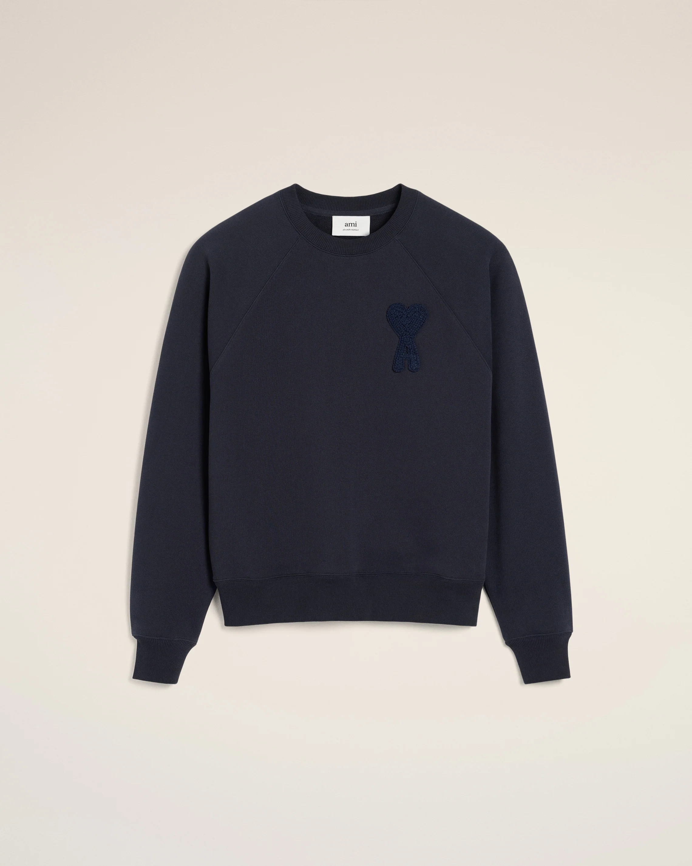 Navy Cotton Ami de Coeur Patch Sweatshirt