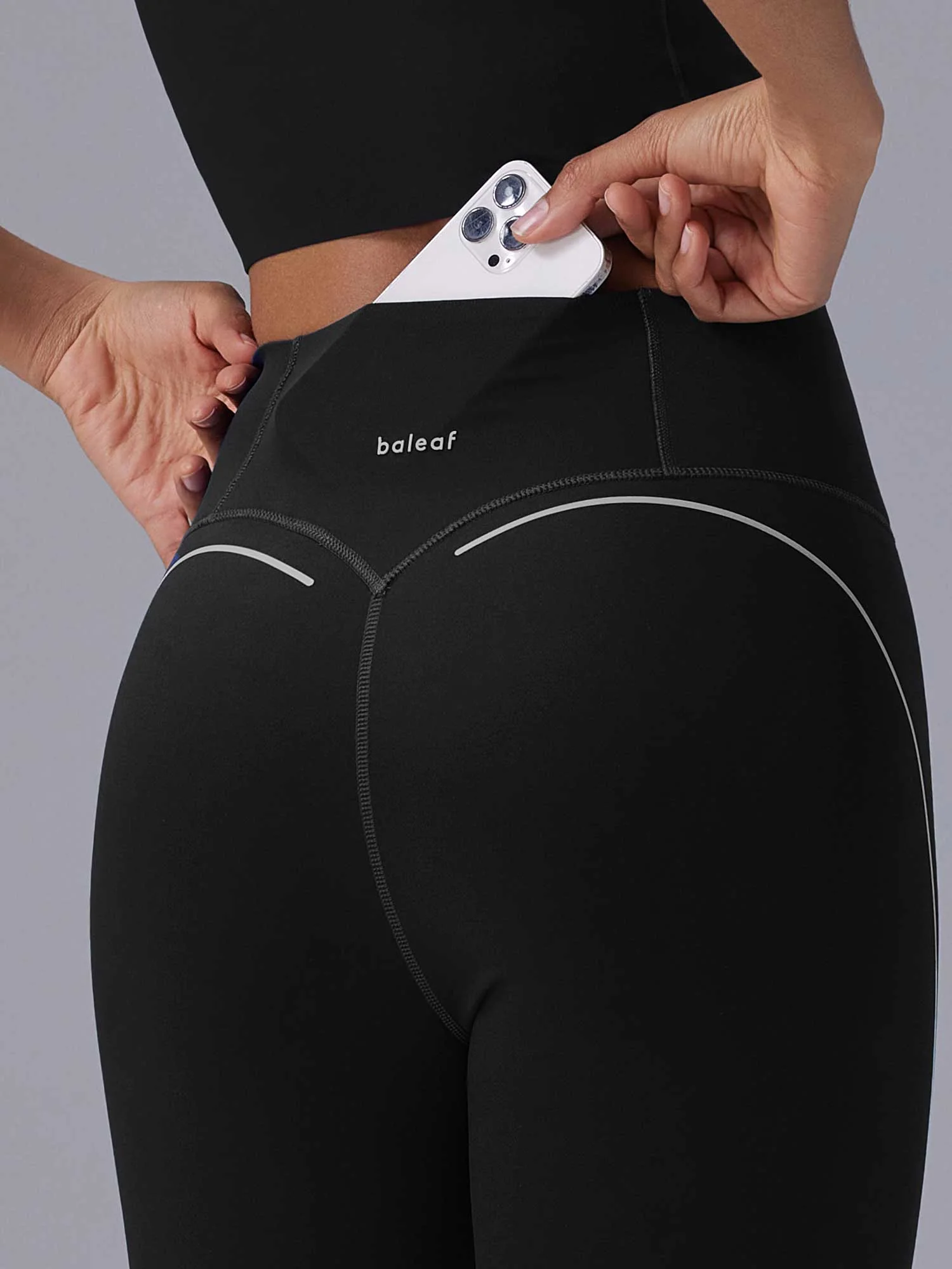 Freeleaf 19 High Rise Stripe Print Capris