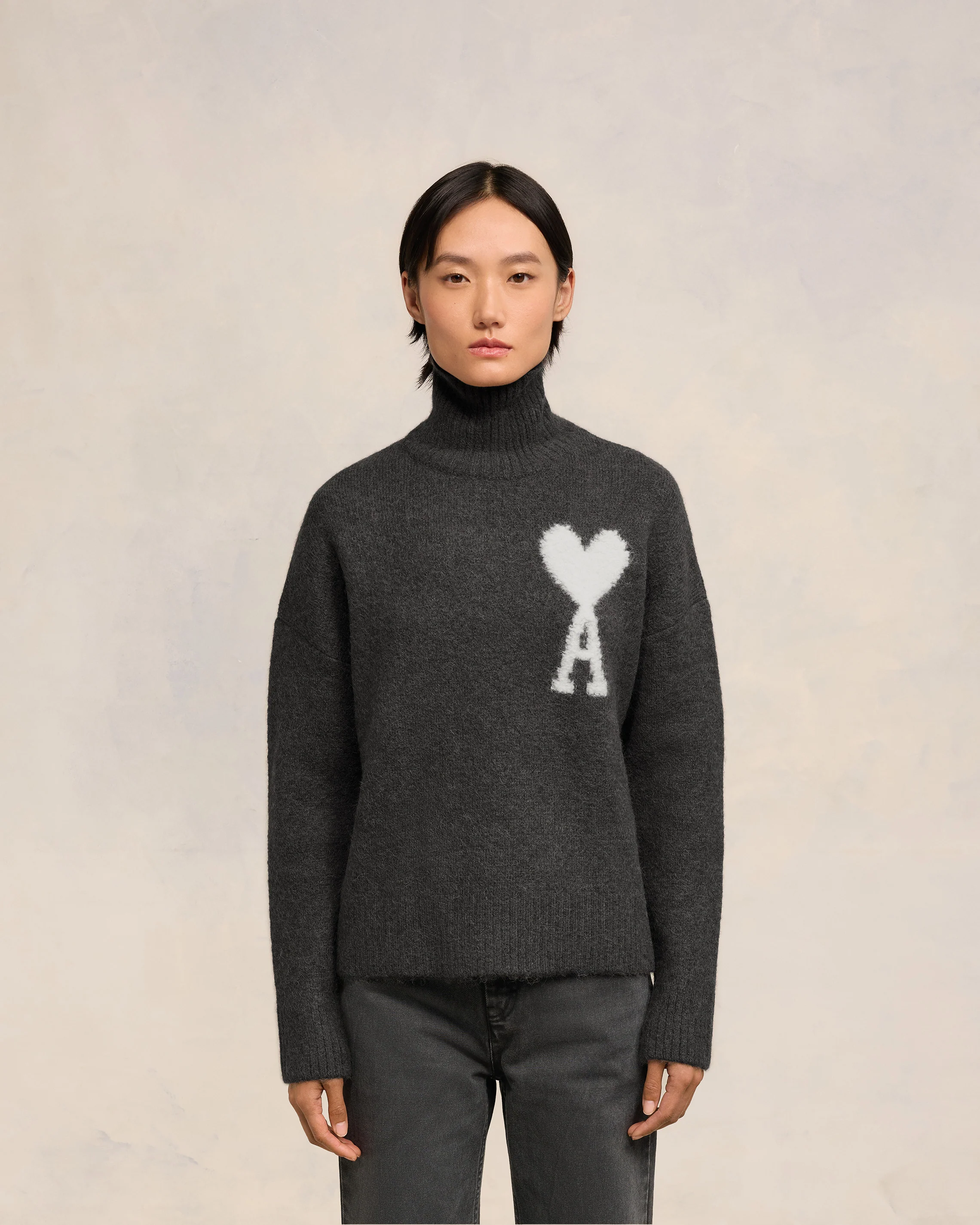 Off-White Ami de Coeur Funnel Neck Sweater