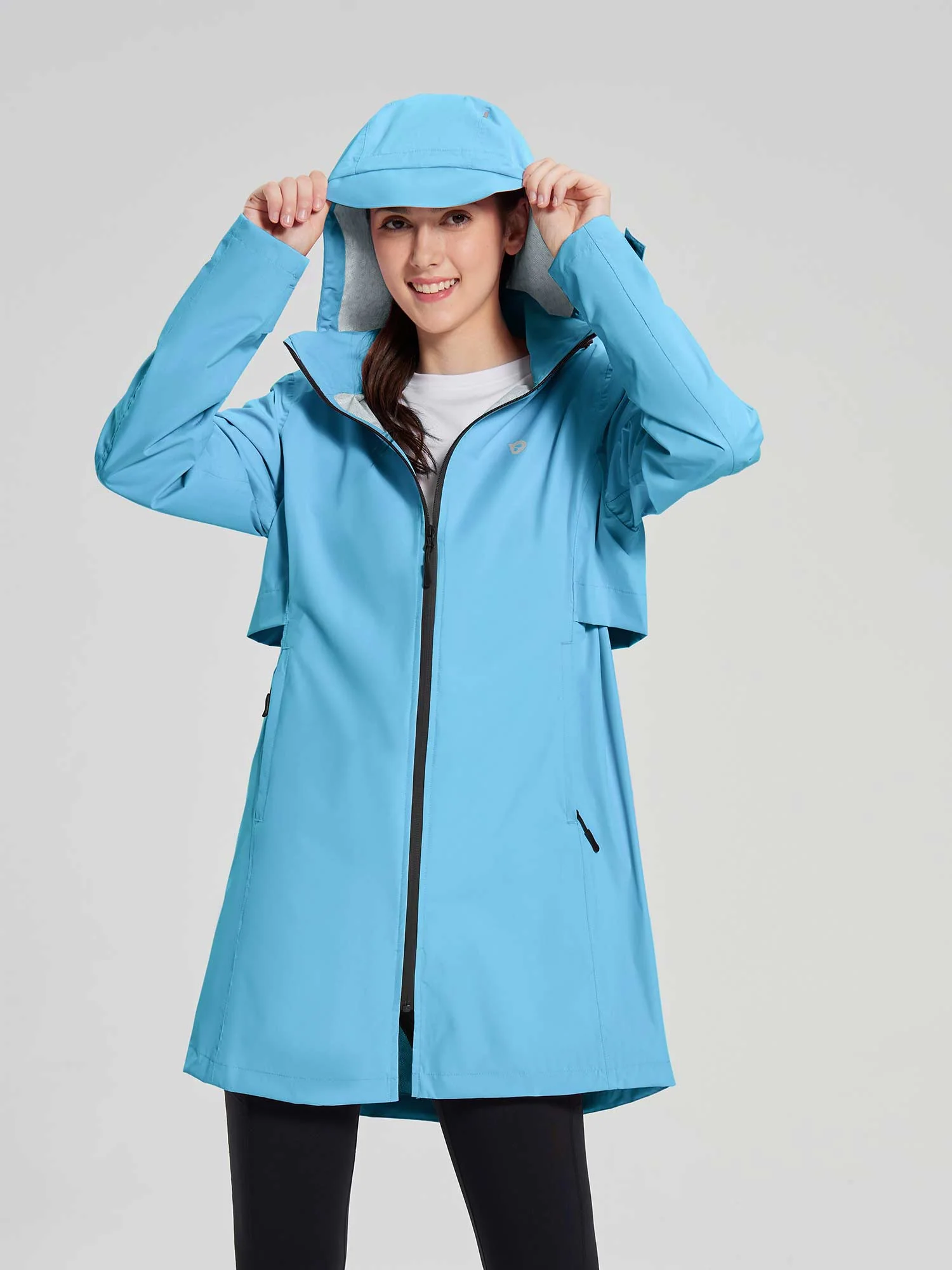 Flyleaf Mid-Length Hooded Waterproof Jacket
