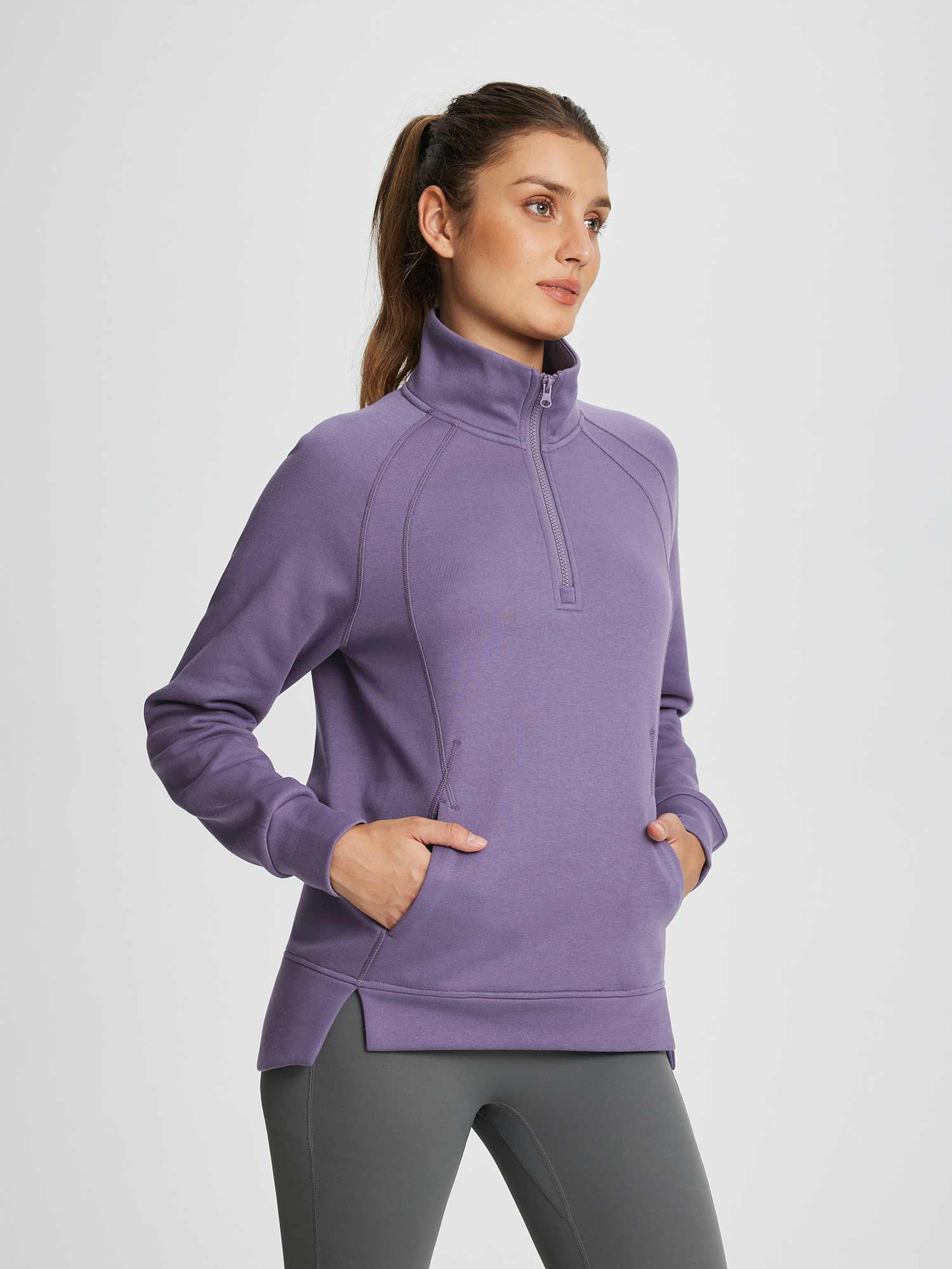 Evergreen Cozy Fleece Half-Zip Pullover