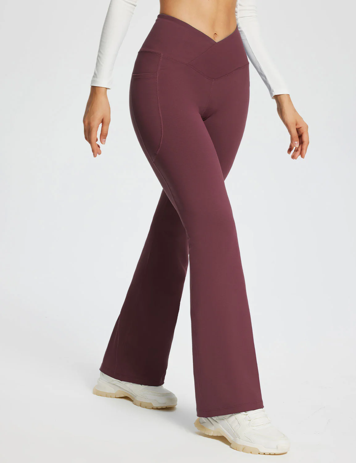 Laureate 29 Crossover High-Rise Flared Pants