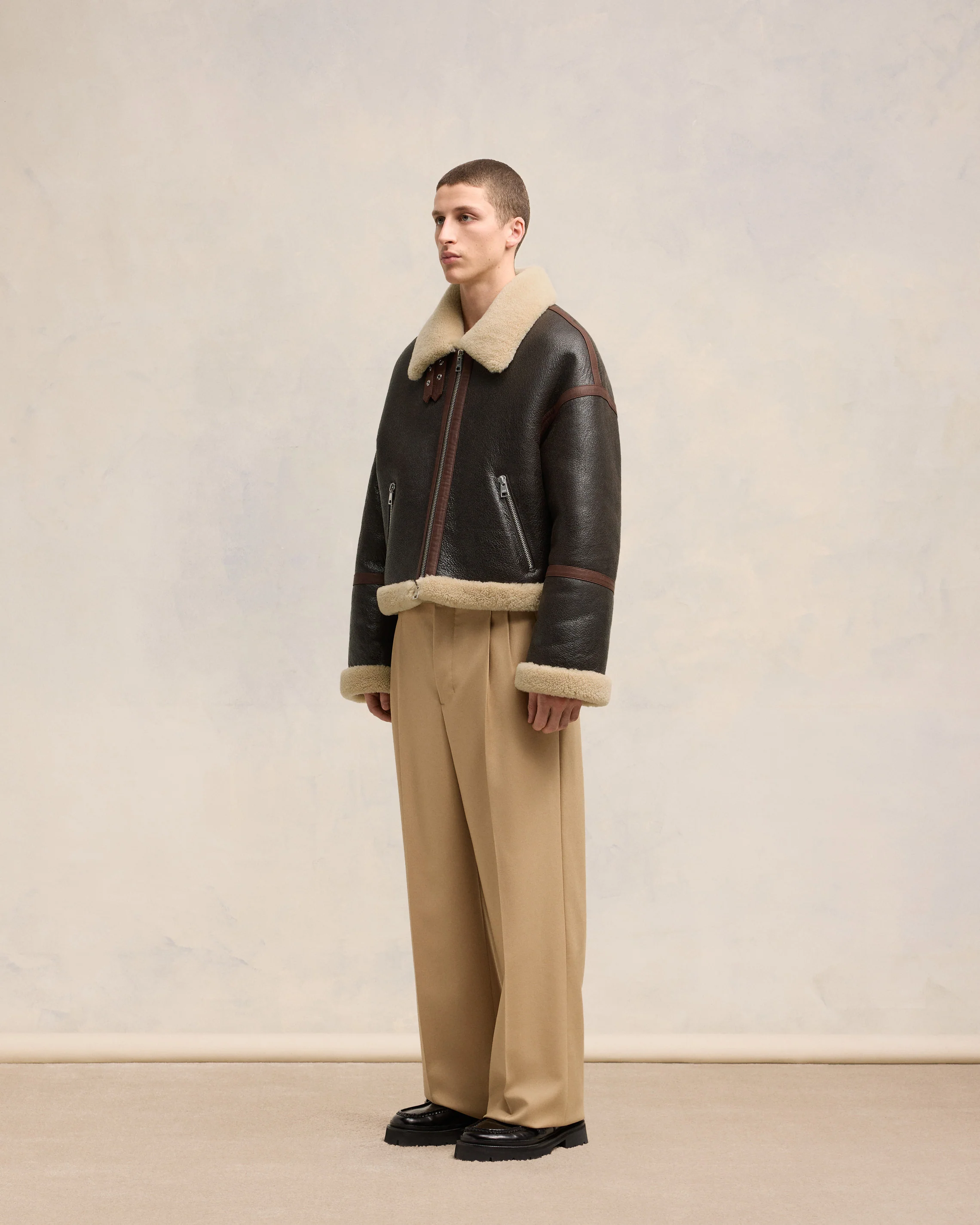 Shearling Zipped Jacket