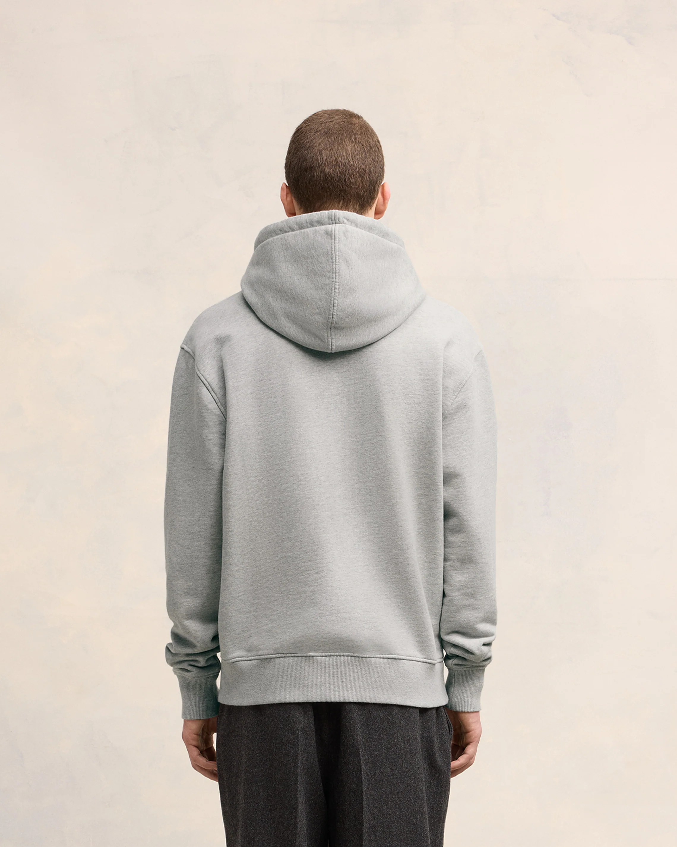 Grey Cotton Ami de Coeur Hoodie