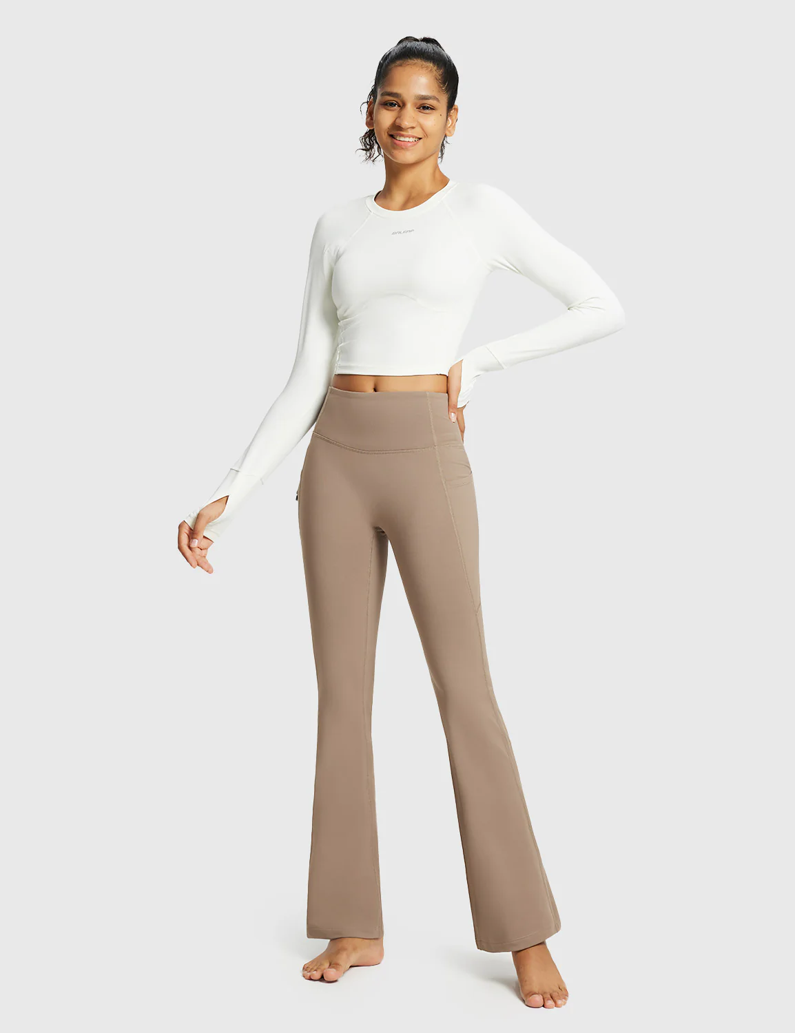 Laureate High-Rise Thermal Flared Pants