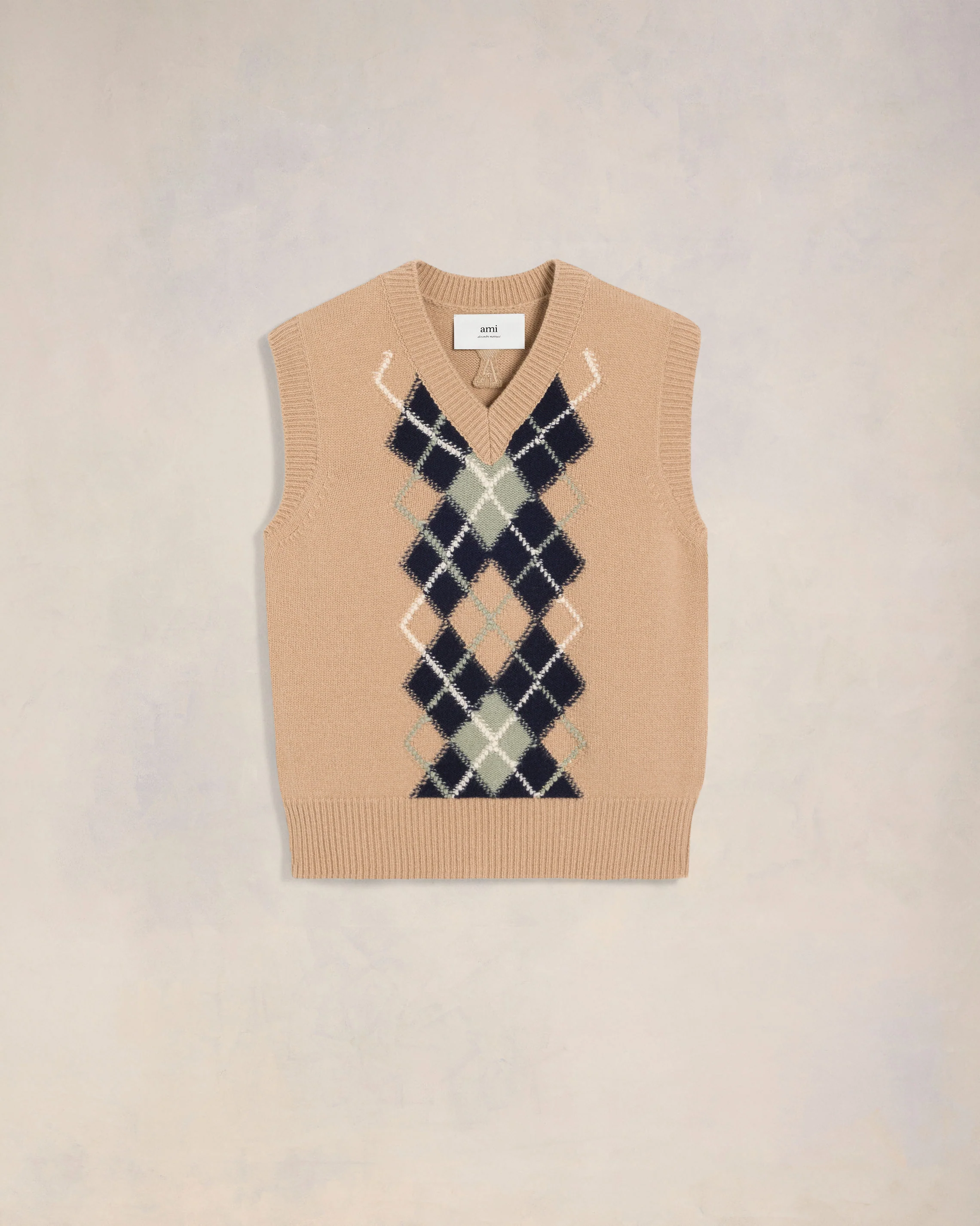 Argyle Sleeveless Sweater