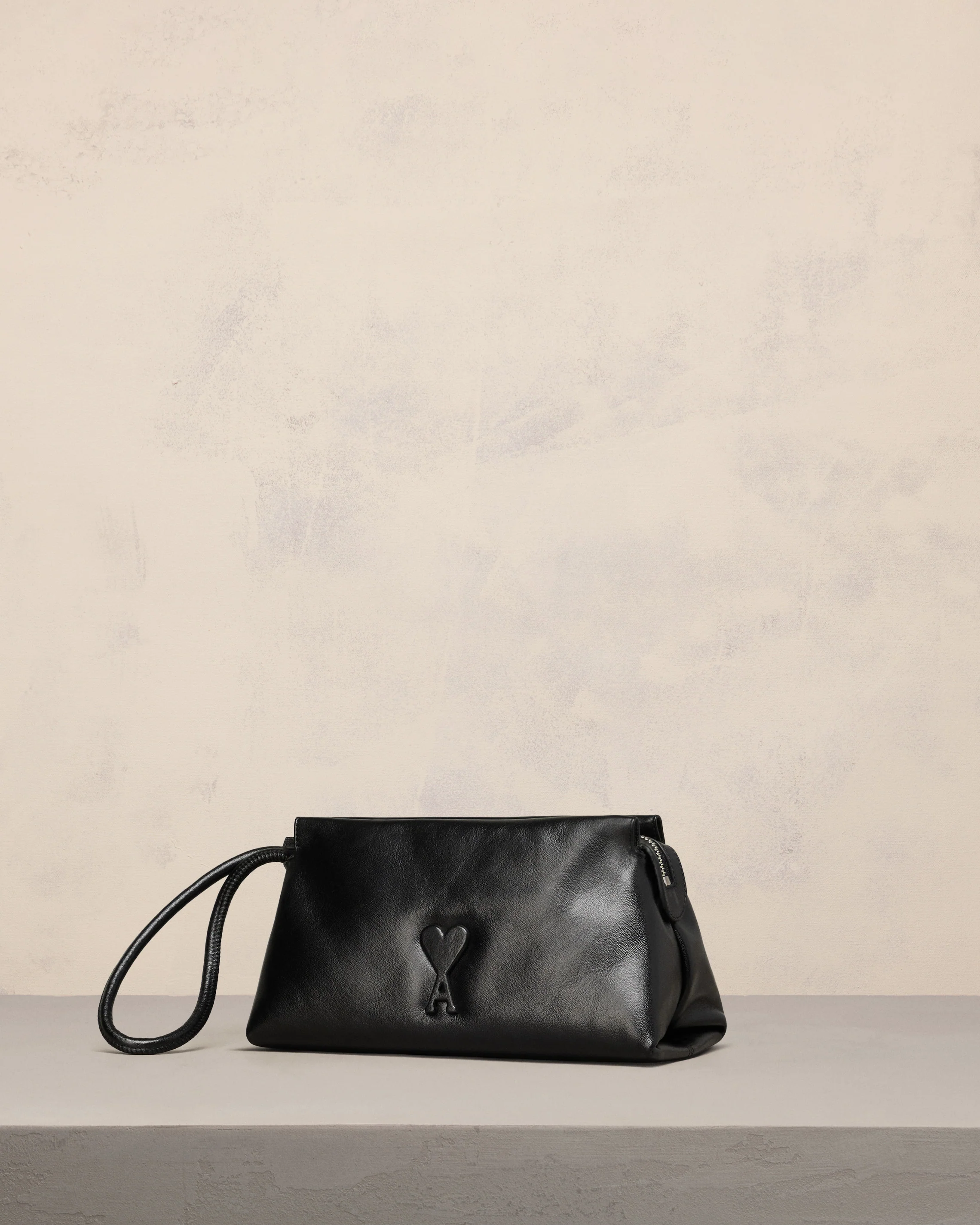 Black Leather Voulez-Vous Pouch