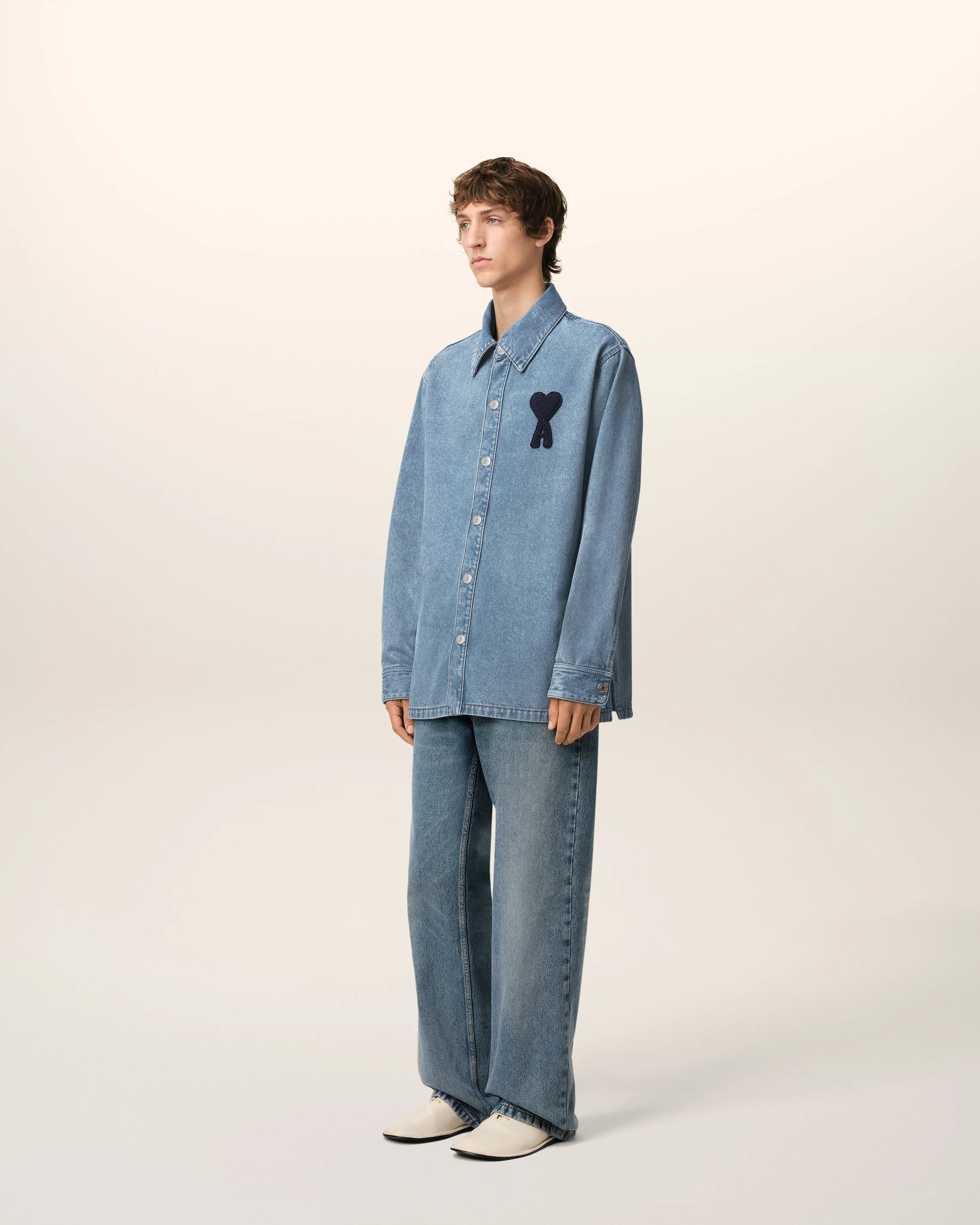 Blue Cotton Ami de Coeur Overshirt