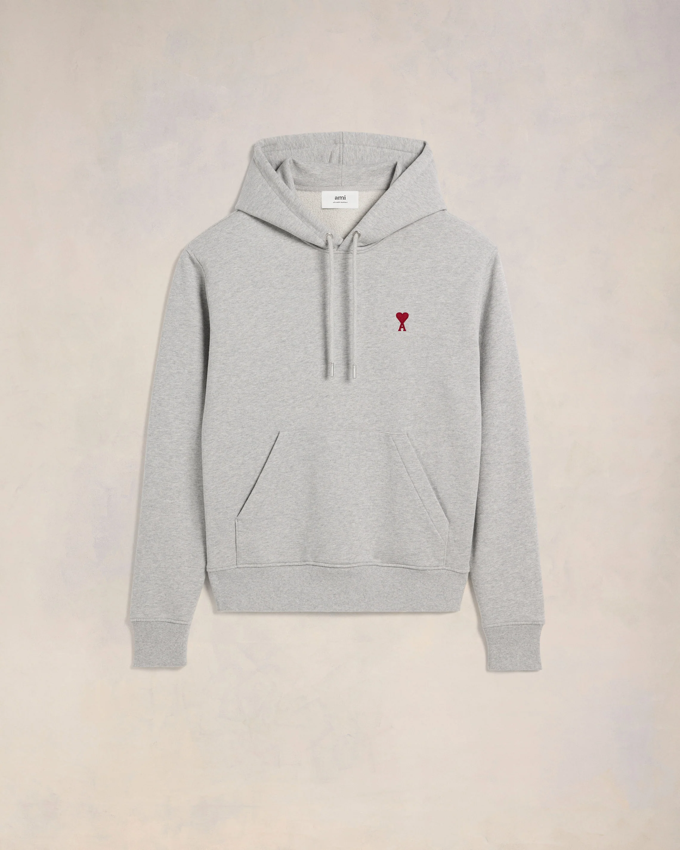 Grey Cotton Ami de Coeur Hoodie