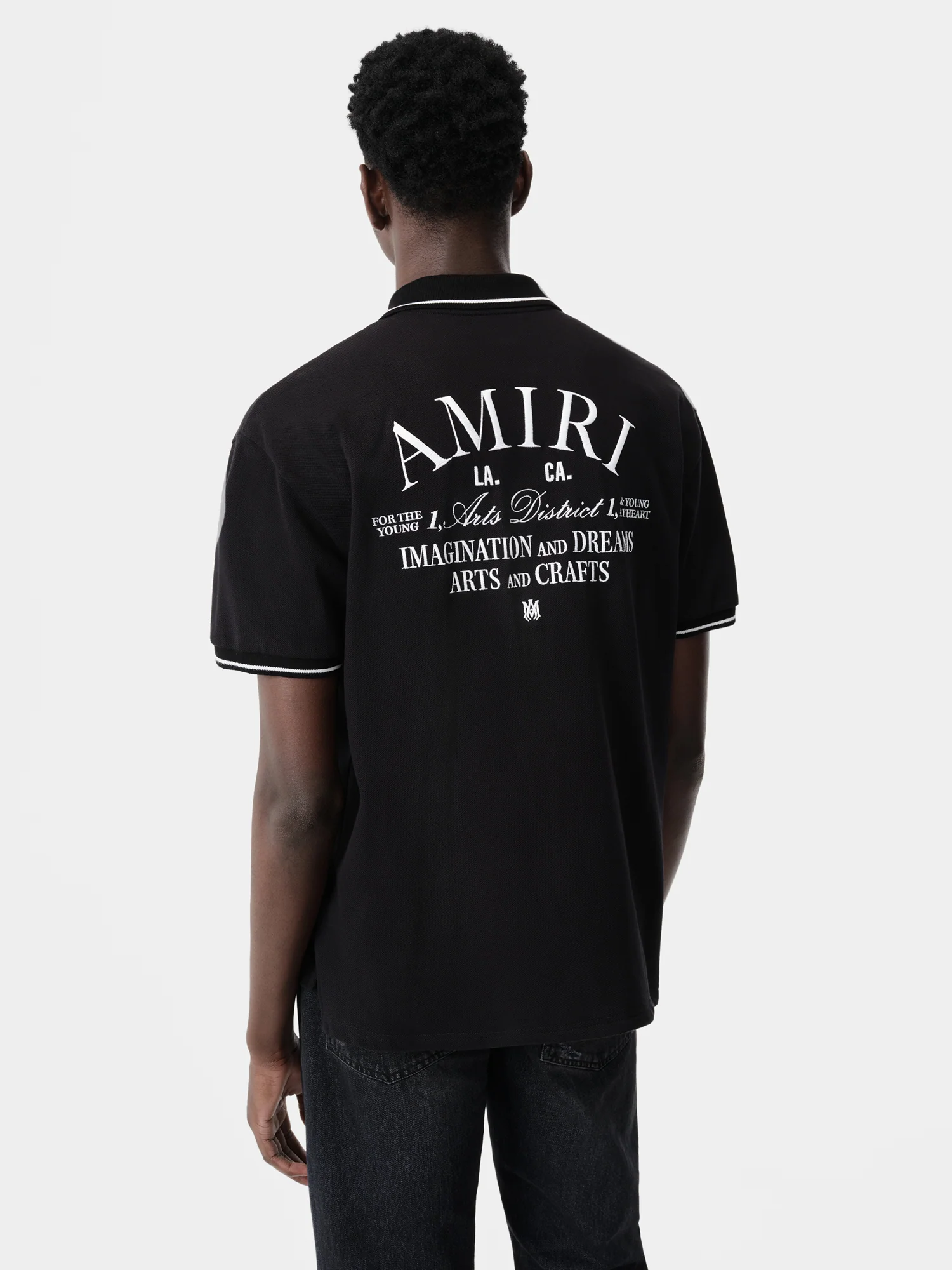 AMIRI ARTS DISTRICT POLO - Black