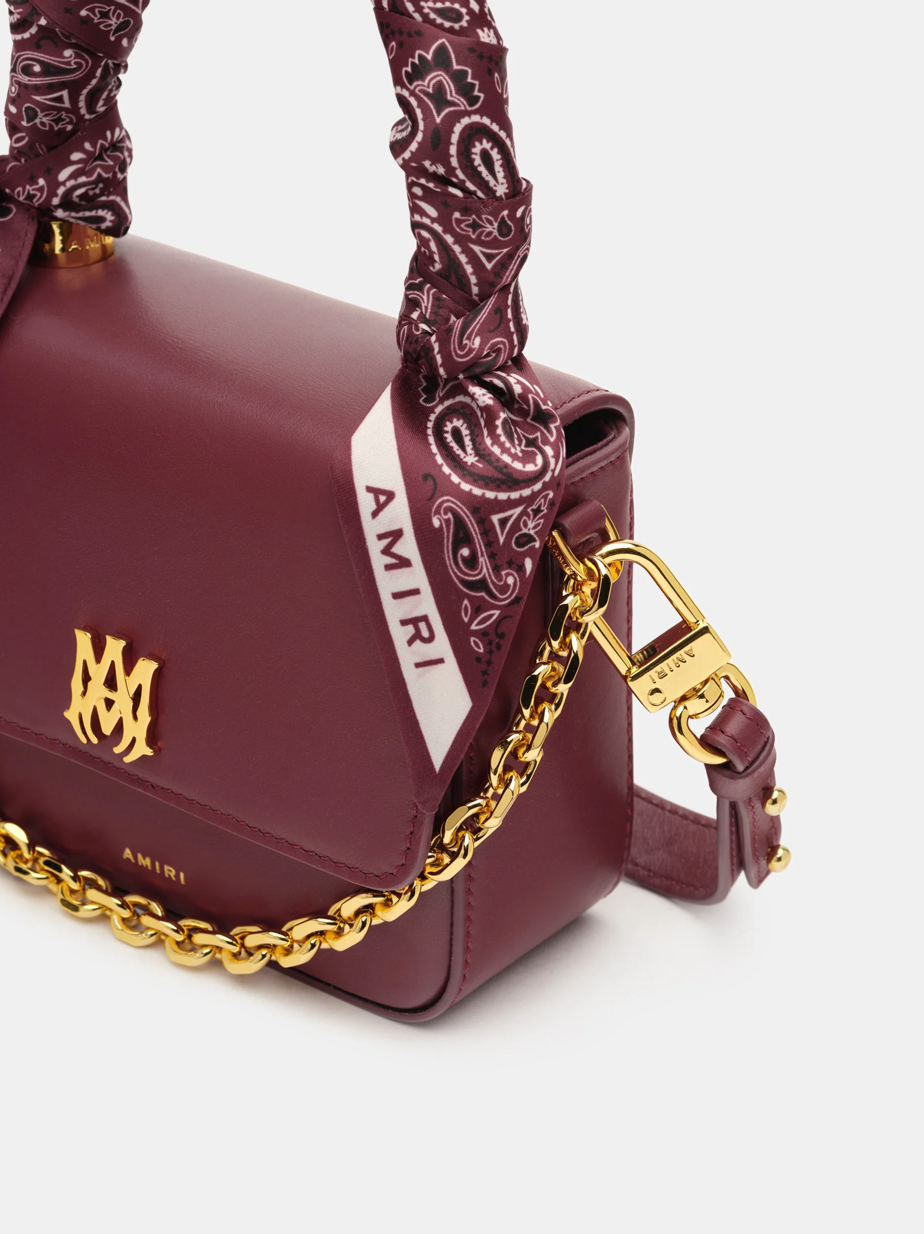 WOMEN - WOMEN'S MICRO MA BAG WITH CHAIN HANDLE - Burgundy