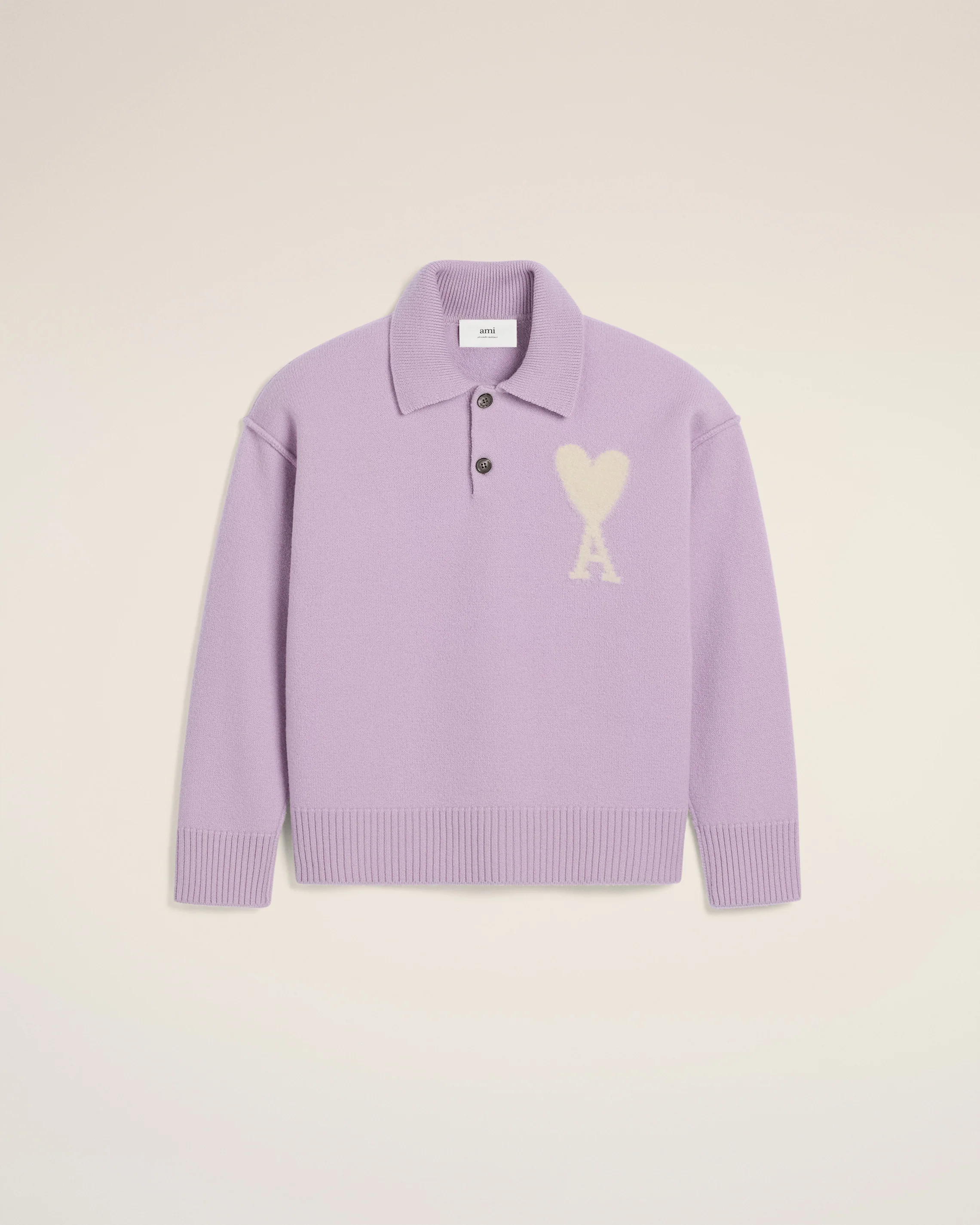 Purple Wool Ami de Coeur Polo