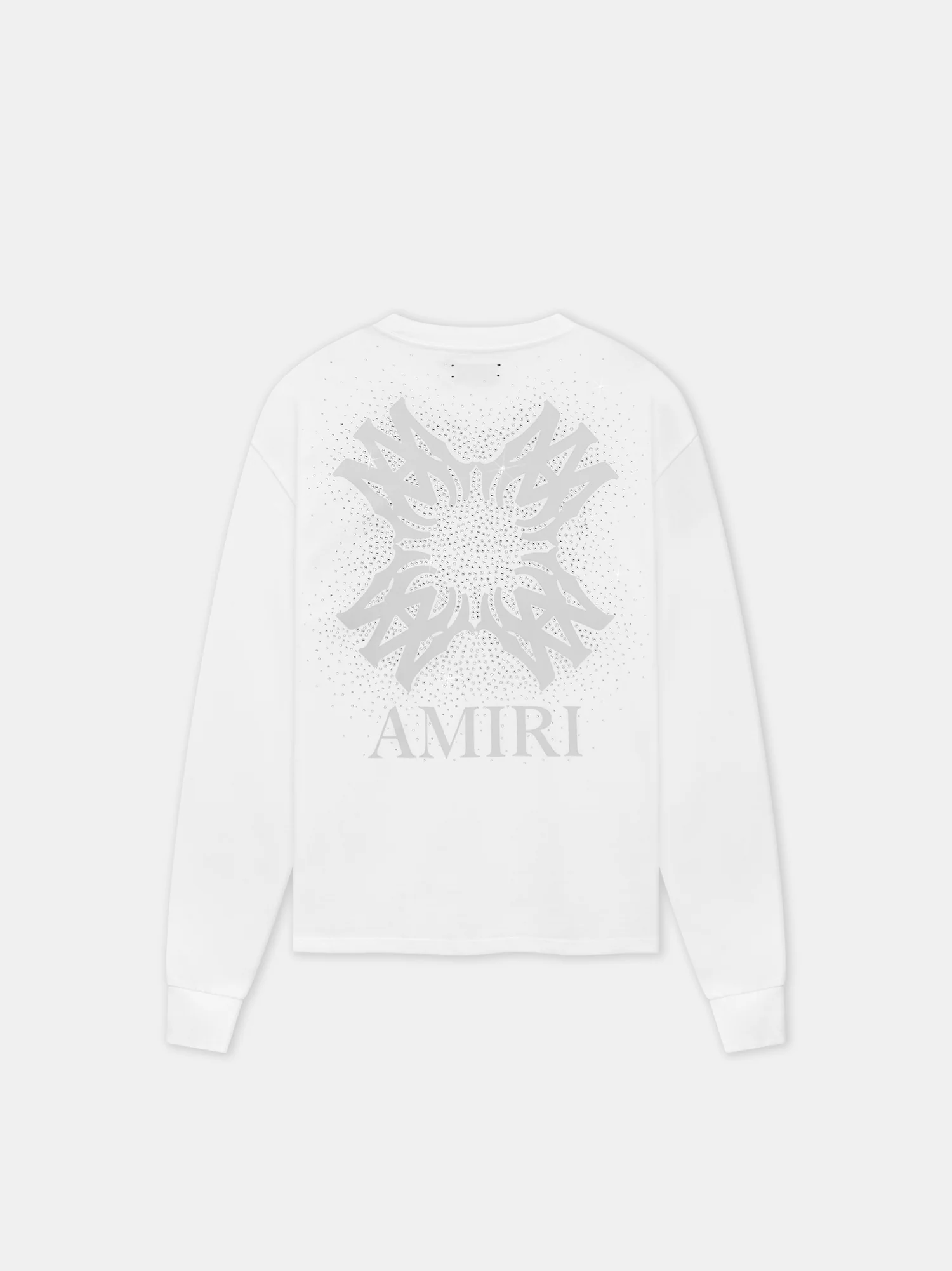 MA QUAD CRYSTAL LONG SLEEVE TEE - White