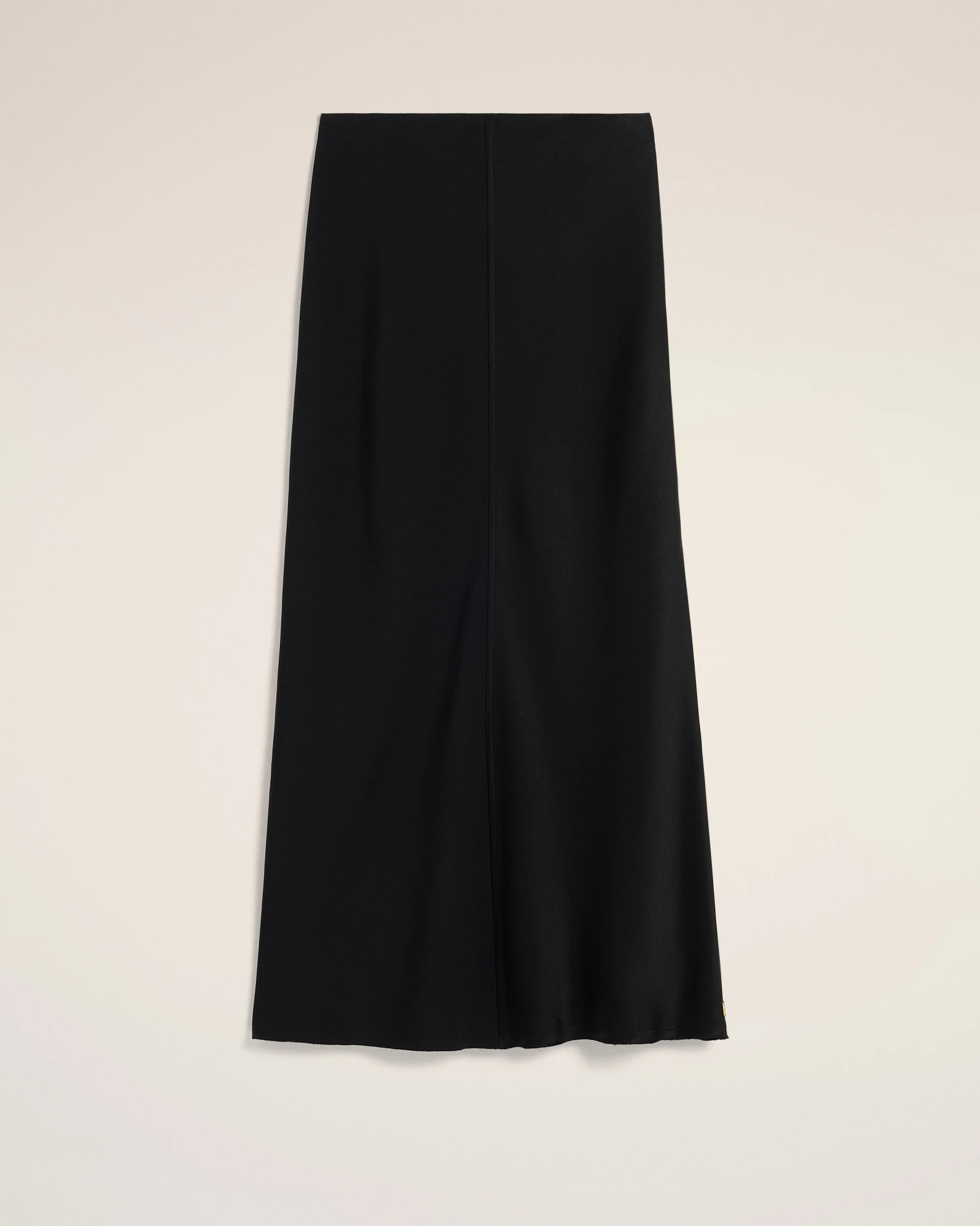 Black Straight Midi Skirt