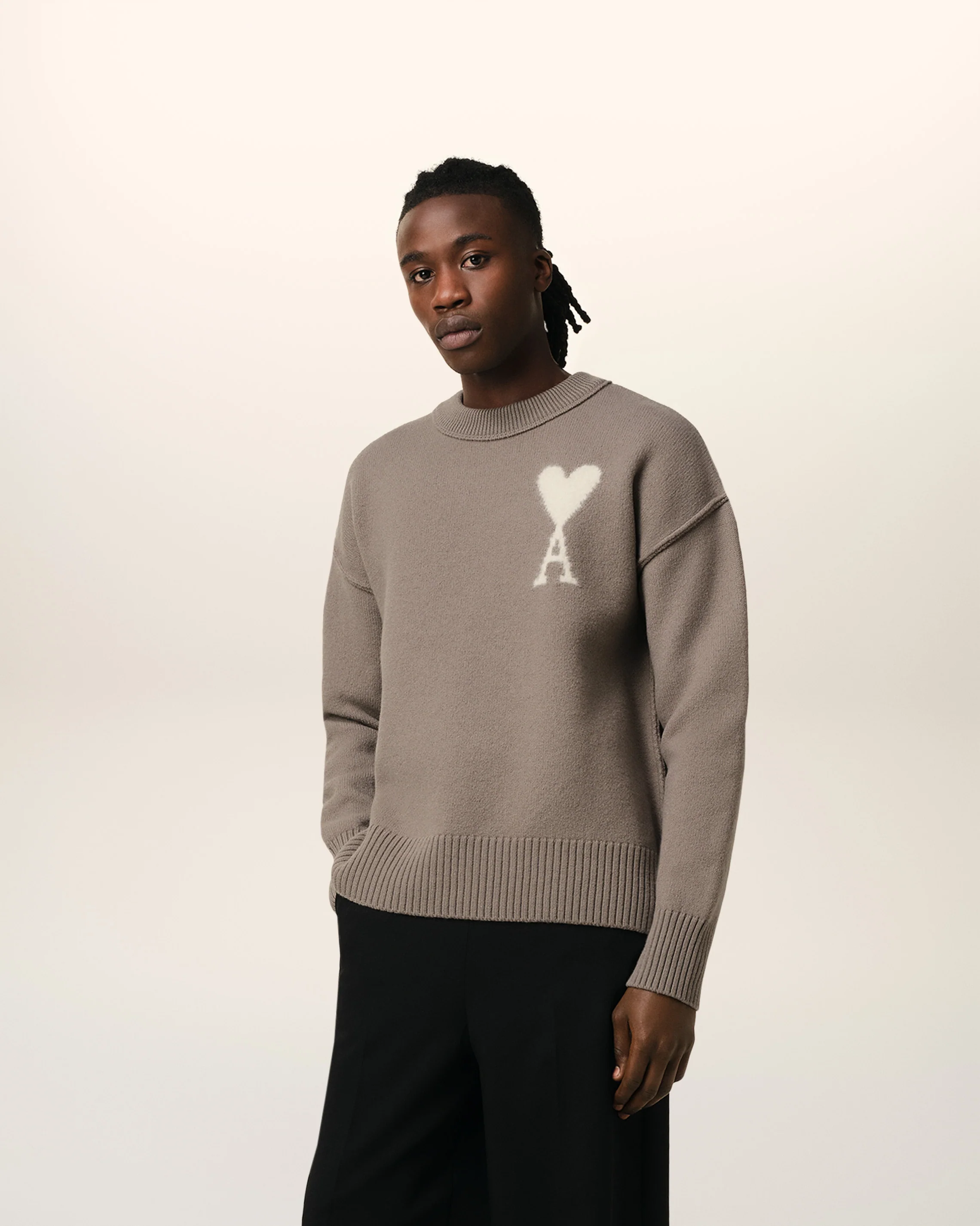 Taupe Wool Ami de Coeur Sweater