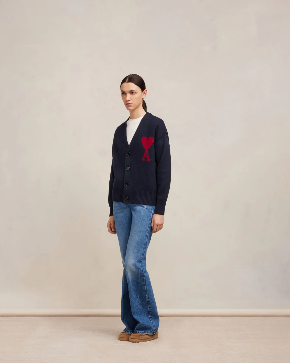 Red Ami de Coeur Cardigan