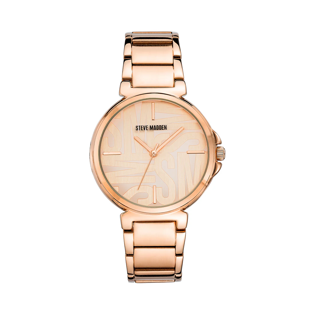 CLEAN LINE LINK WATCH ROSE GOLD