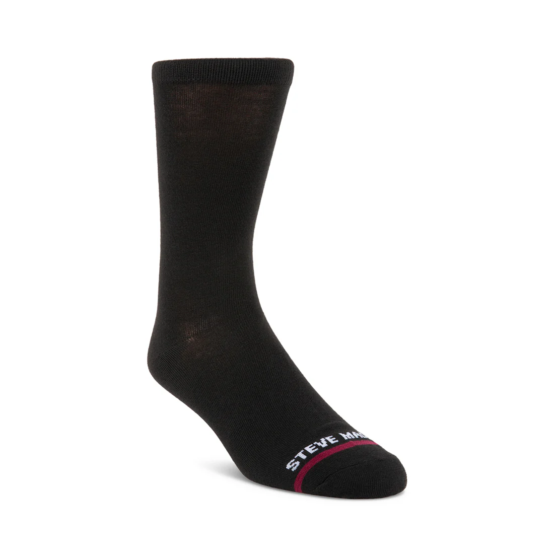5 PK SM MEN'S CREW SOCKS BLACK