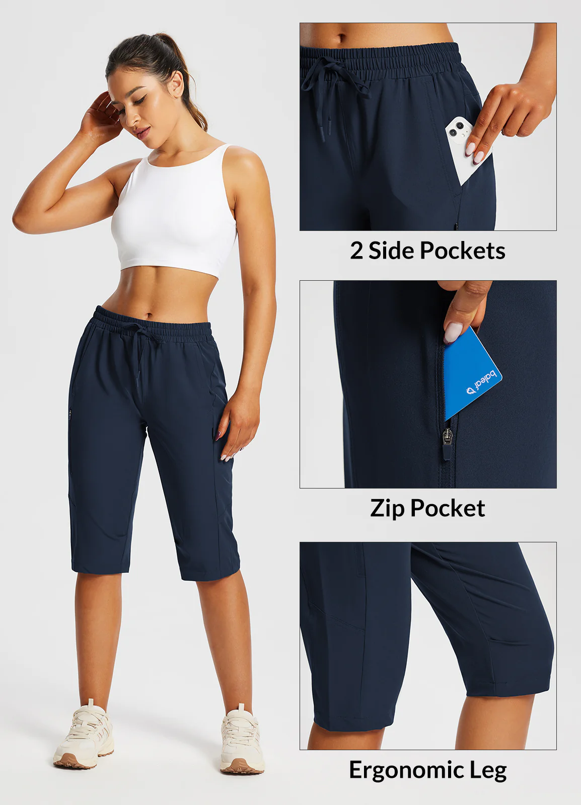 Laureate UPF50+ DWR Pocketed Capris