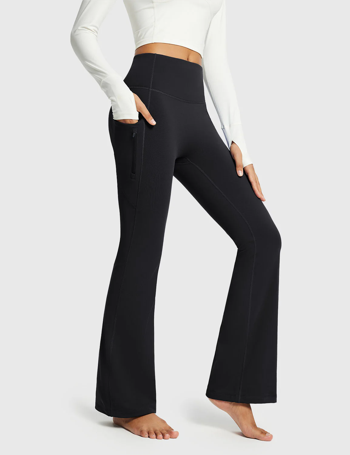 Laureate High-Rise Thermal Flared Pants