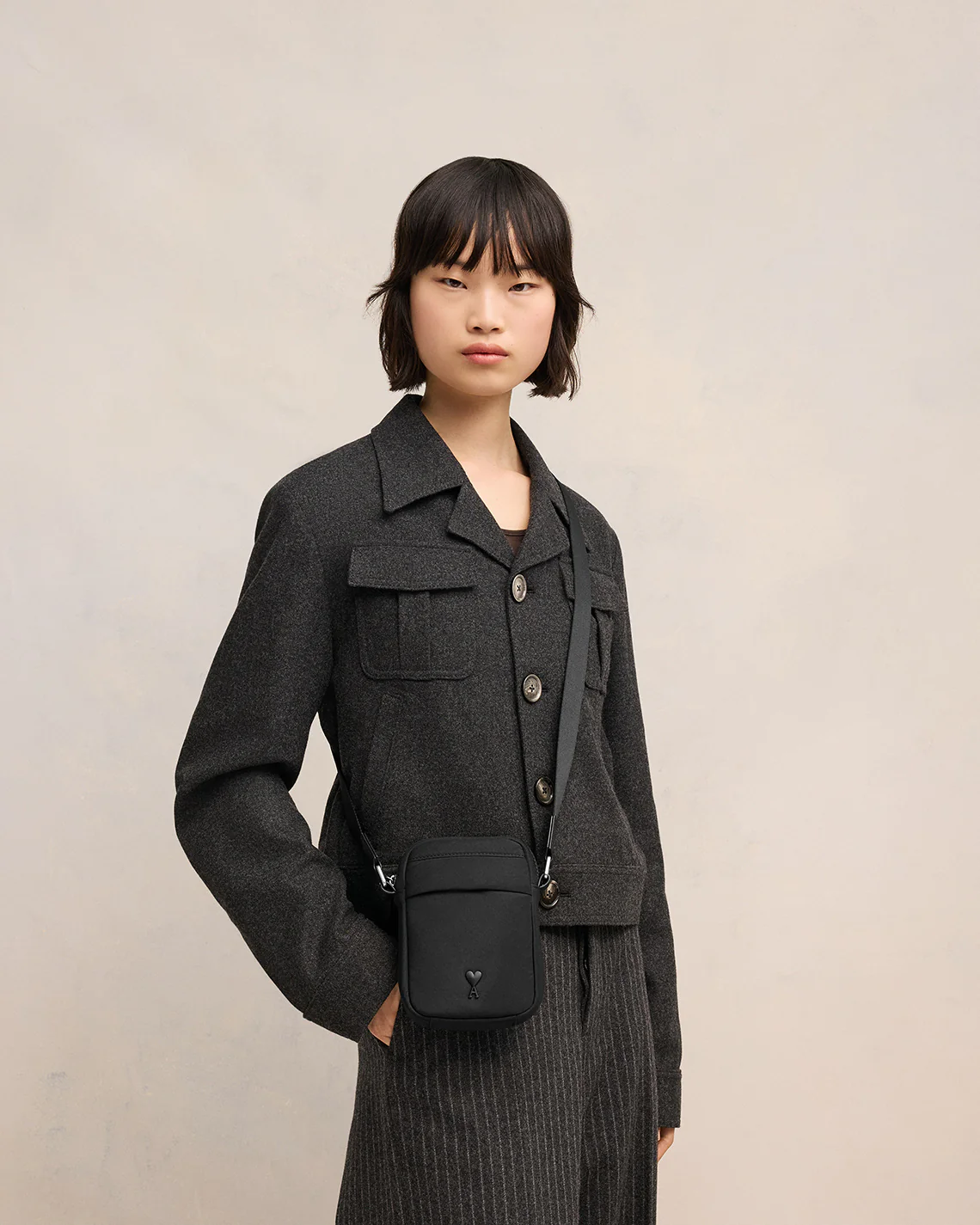 Petit Sac Crossbody Noir Ami de Cœur