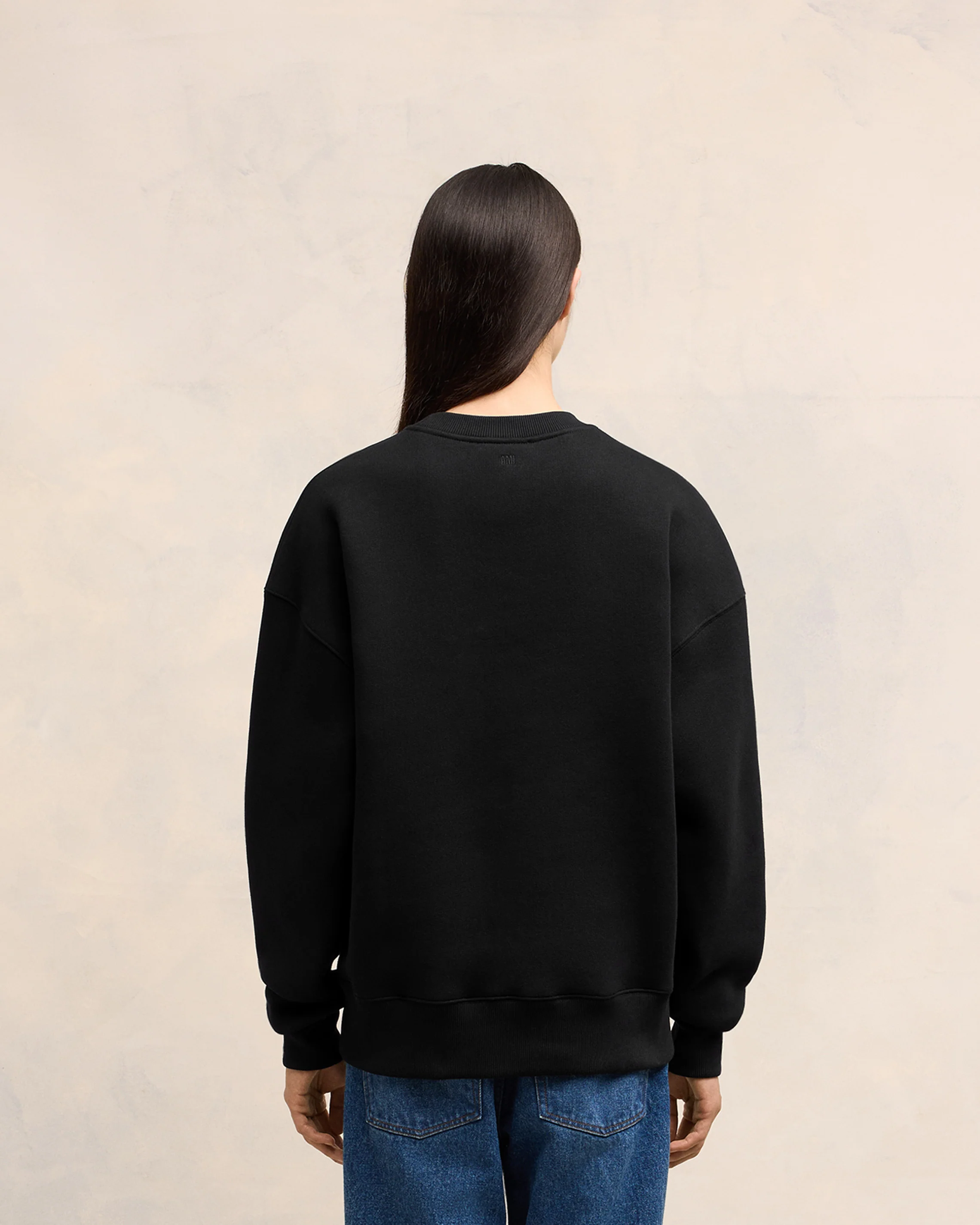 Black Cotton Ami de Coeur Sweatshirt