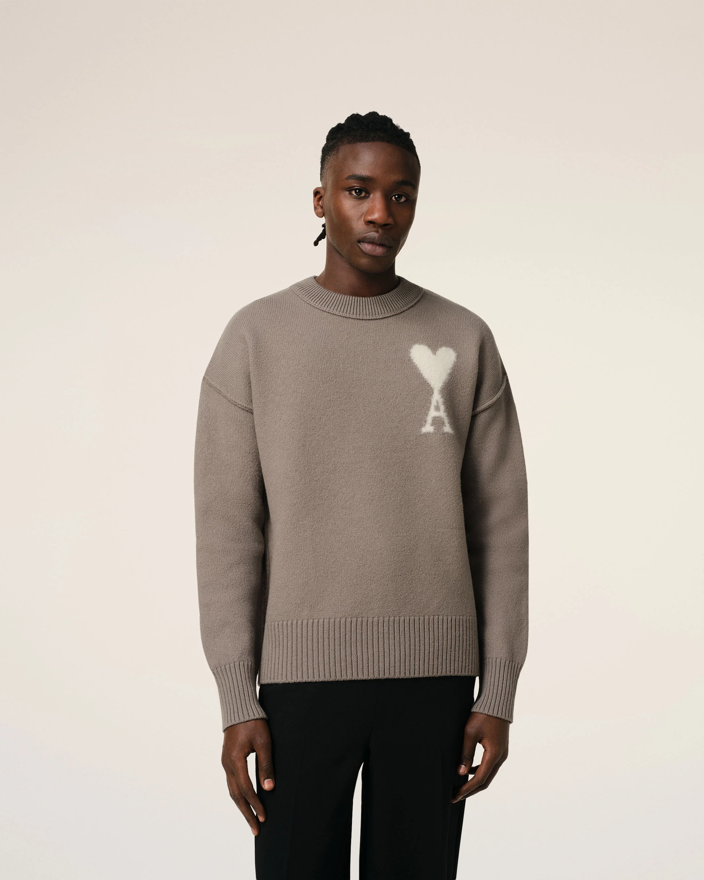 Taupe Wool Ami de Coeur Sweater