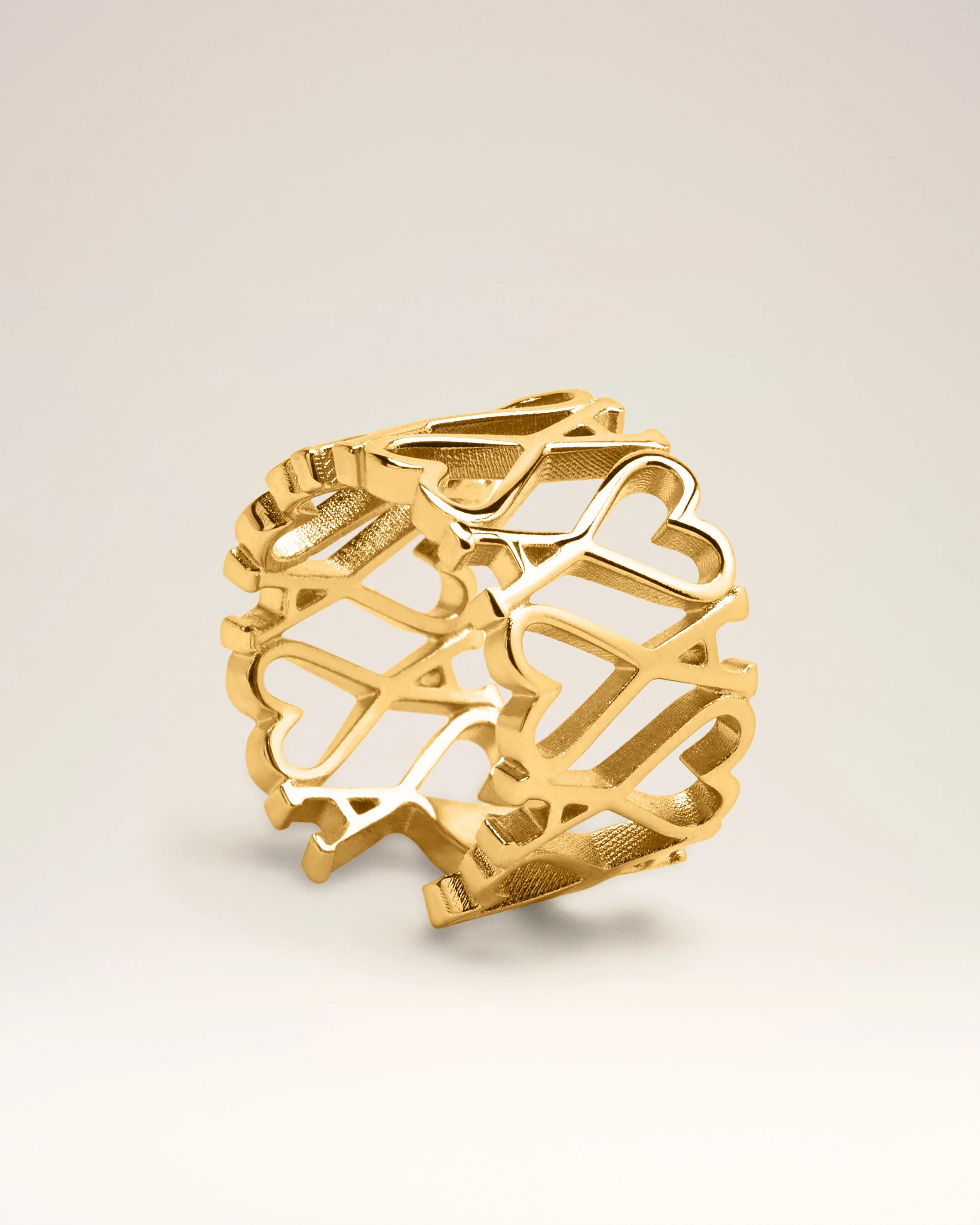 Gold Brass Ami de Coeur Ring