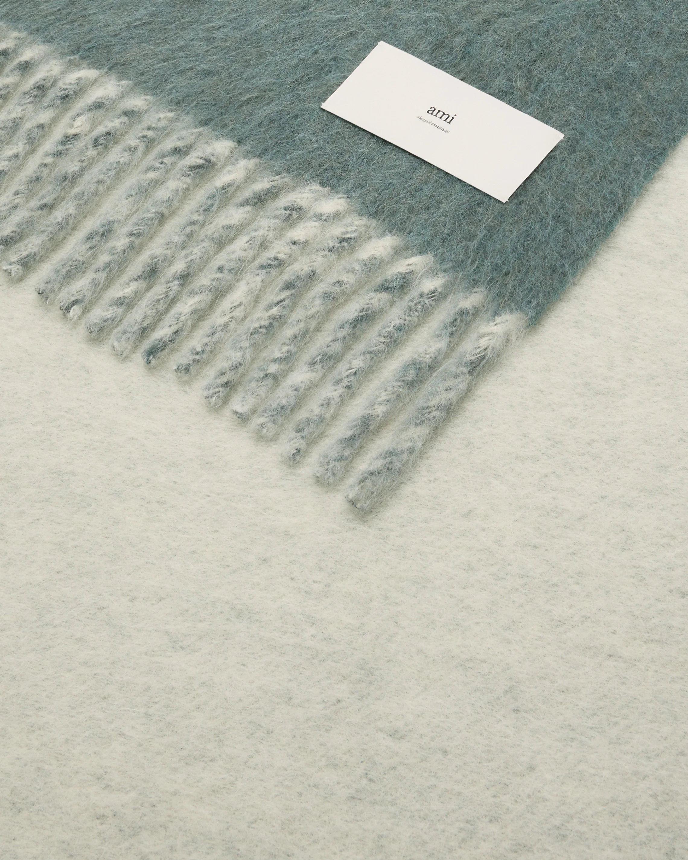 Bicolor Double-Sided Blanket With Ami Alexandre Mattiussi Tab