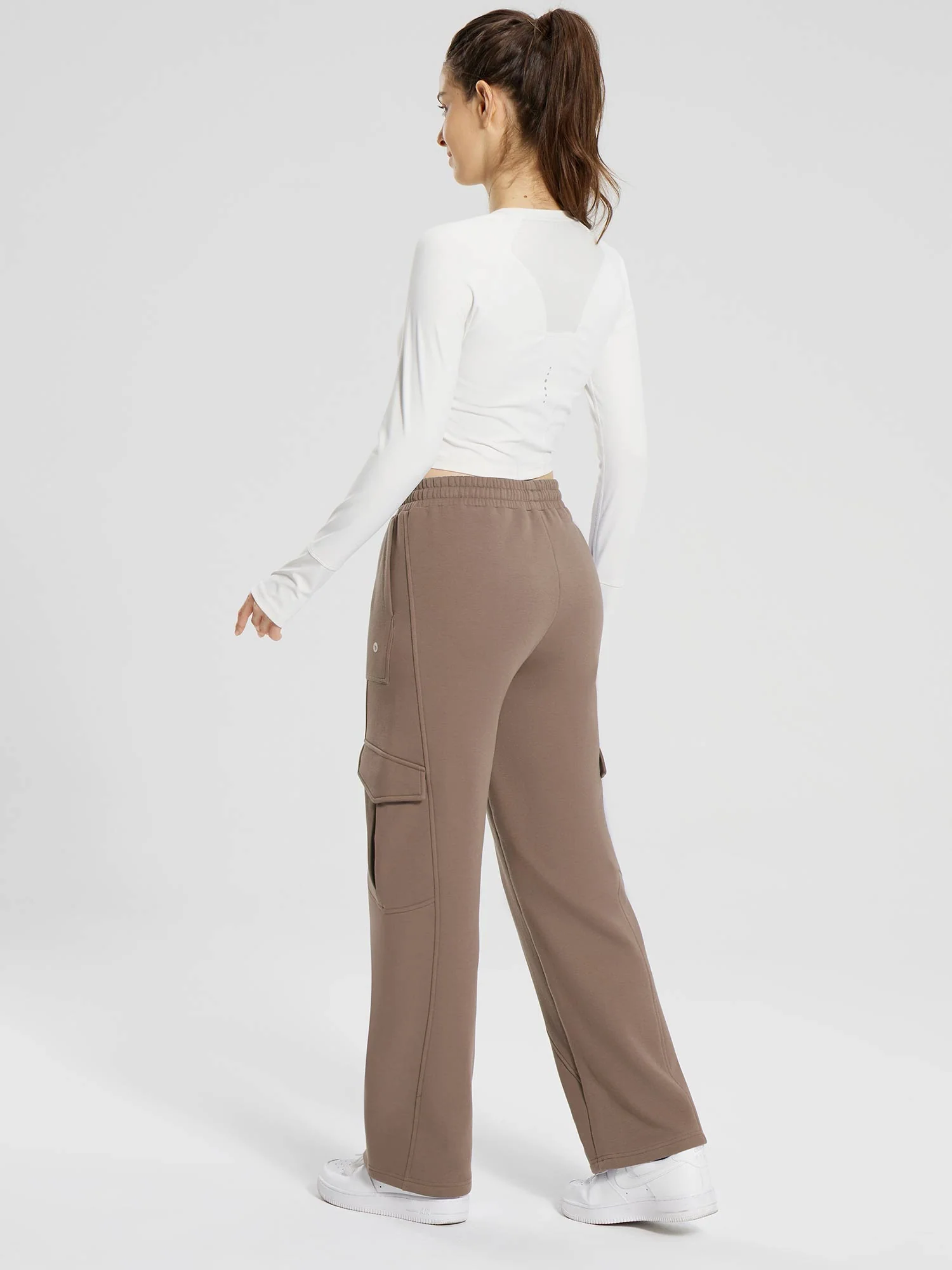 Evergreen Fleece Multi-Pocket Cargo Pants