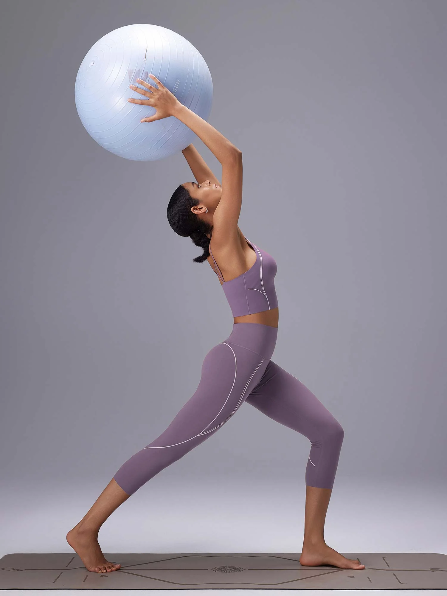 Freeleaf 19 High Rise Stripe Print Capris