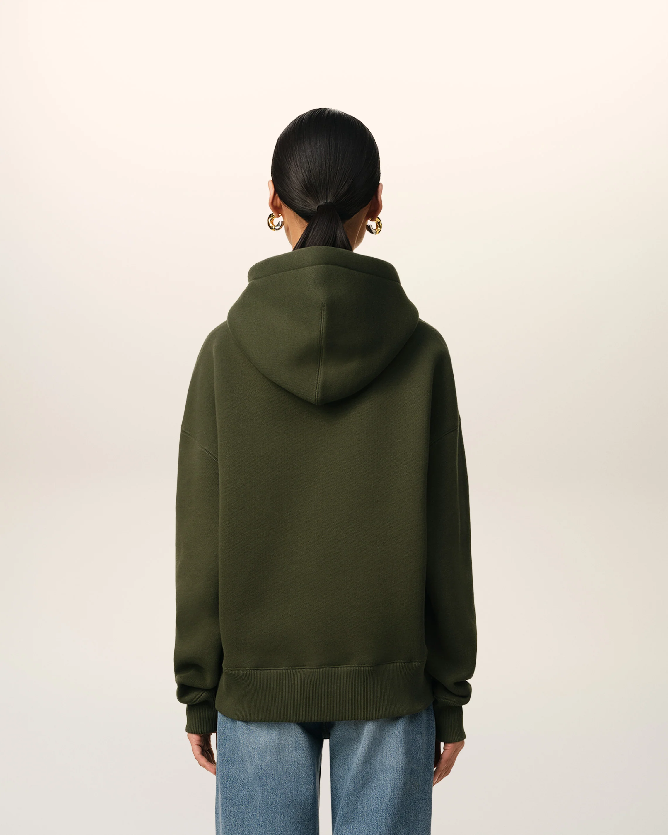 Green Cotton Ami de Coeur Hoodie