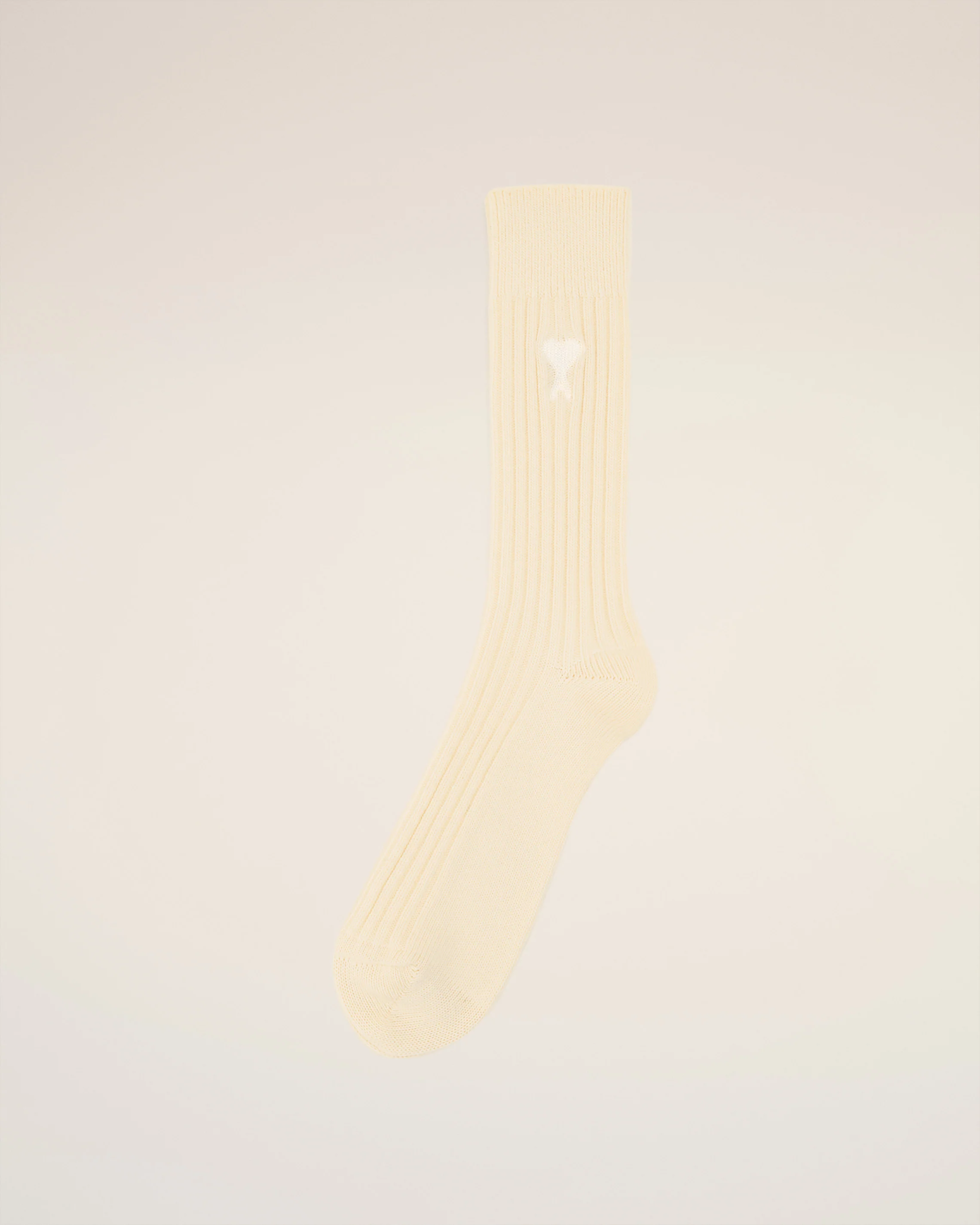 Beige Cotton Ami de Coeur Socks