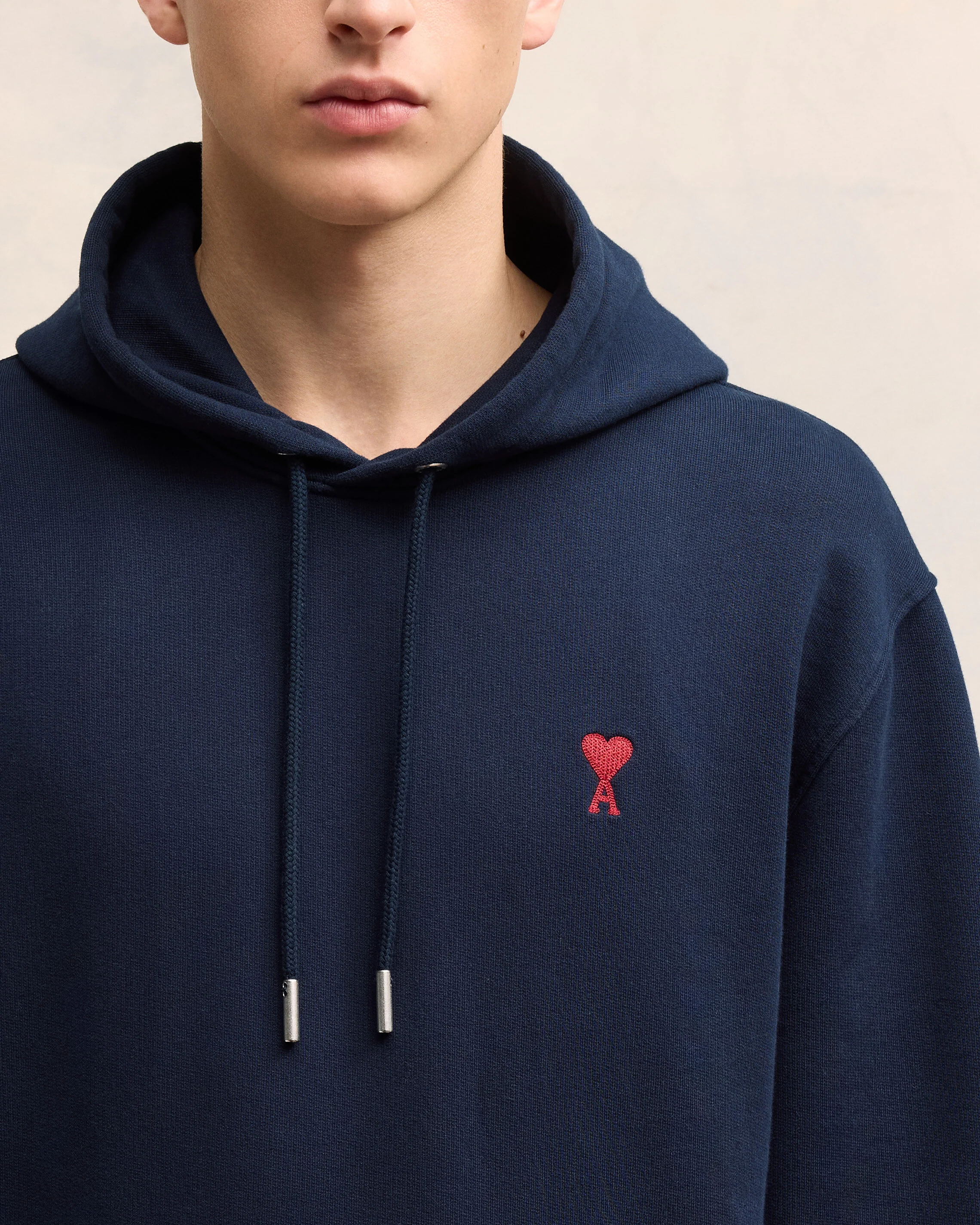 Navy Cotton Ami de Coeur Hoodie