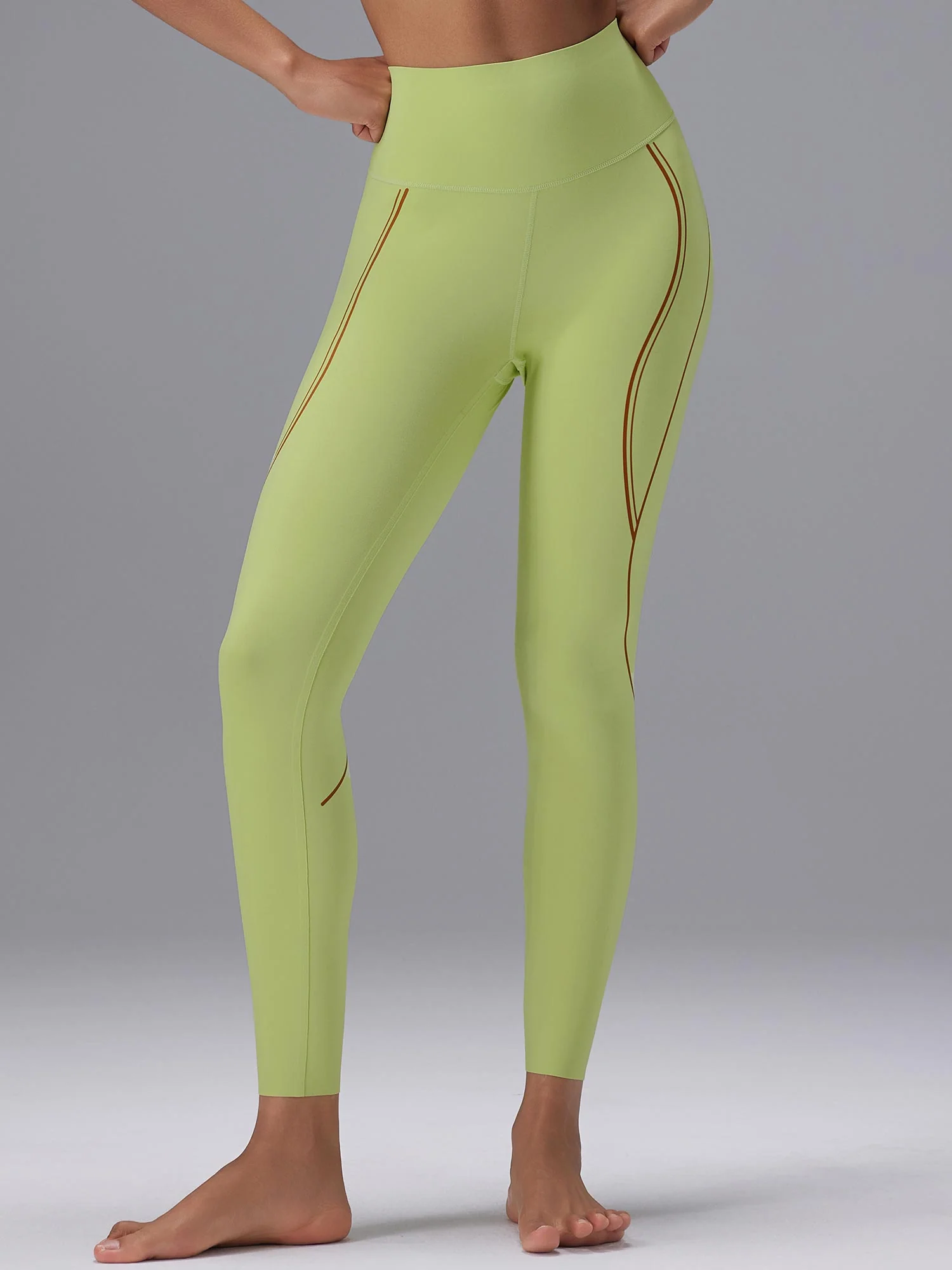 Freeleaf 25 High Rise Stripe Print Leggings