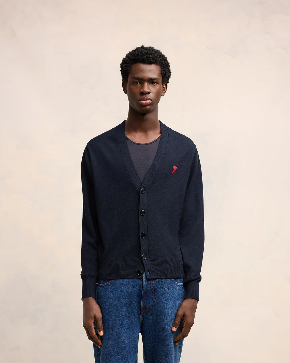 Cardigan With Embroidery Ami de Coeur