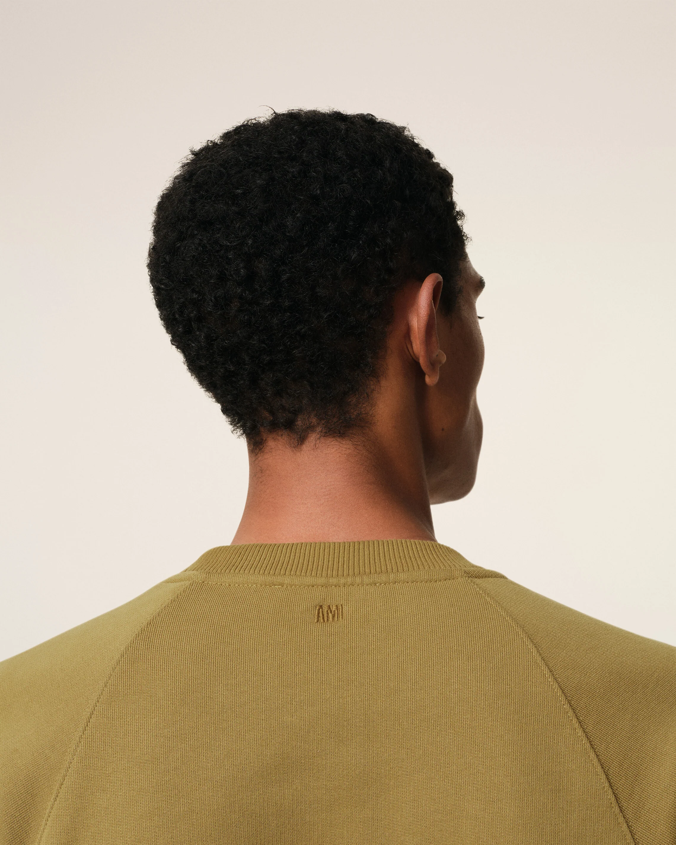 Mustard Cotton Tonal Ami de Coeur Sweatshirt