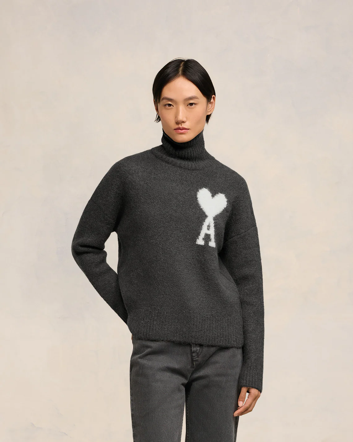 Off-White Ami de Coeur Funnel Neck Sweater