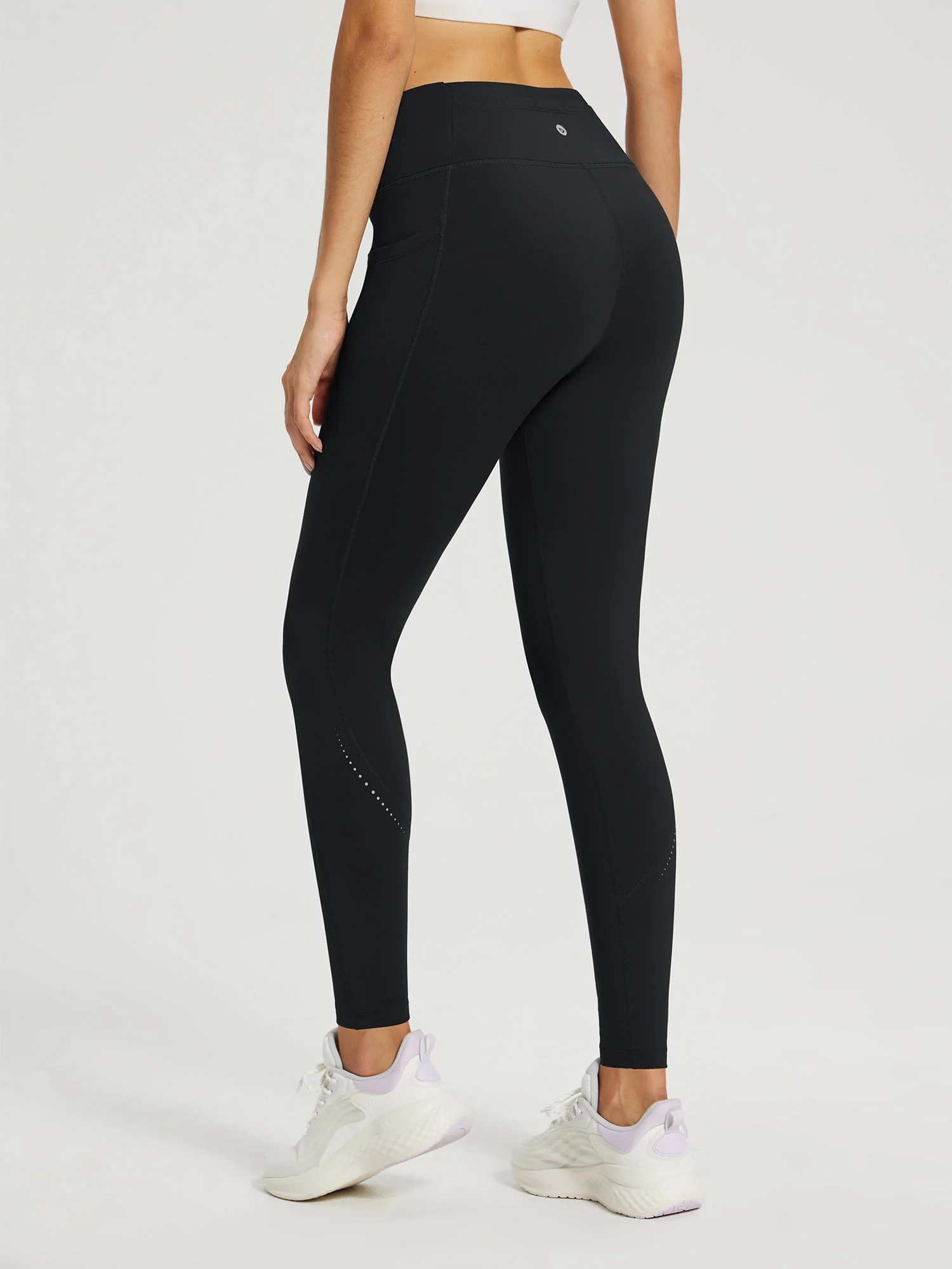 Laureate Zipper Pockets Fleece Lined Leggings