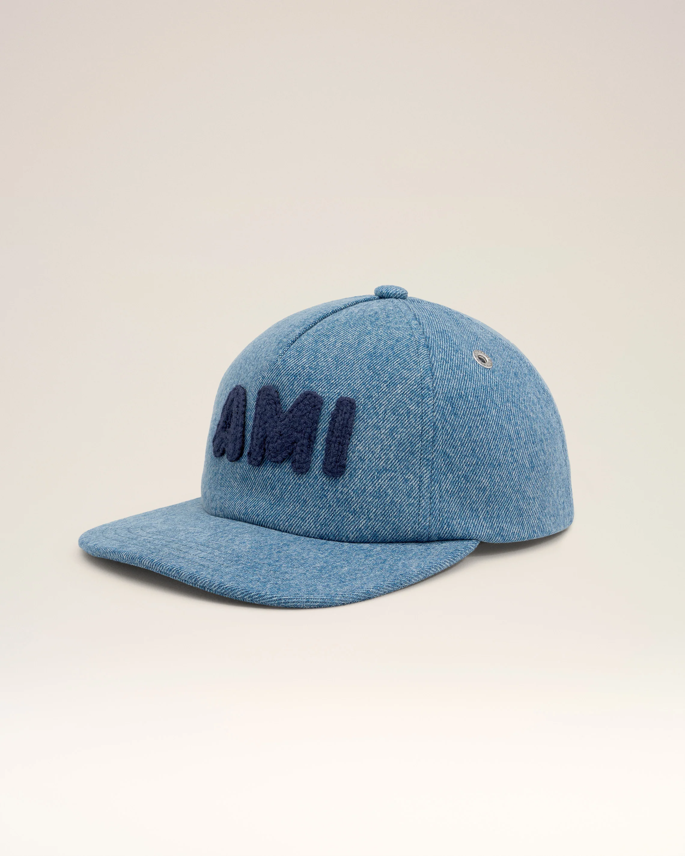 Blue Cotton Ami Paris Patch Trucker Cap