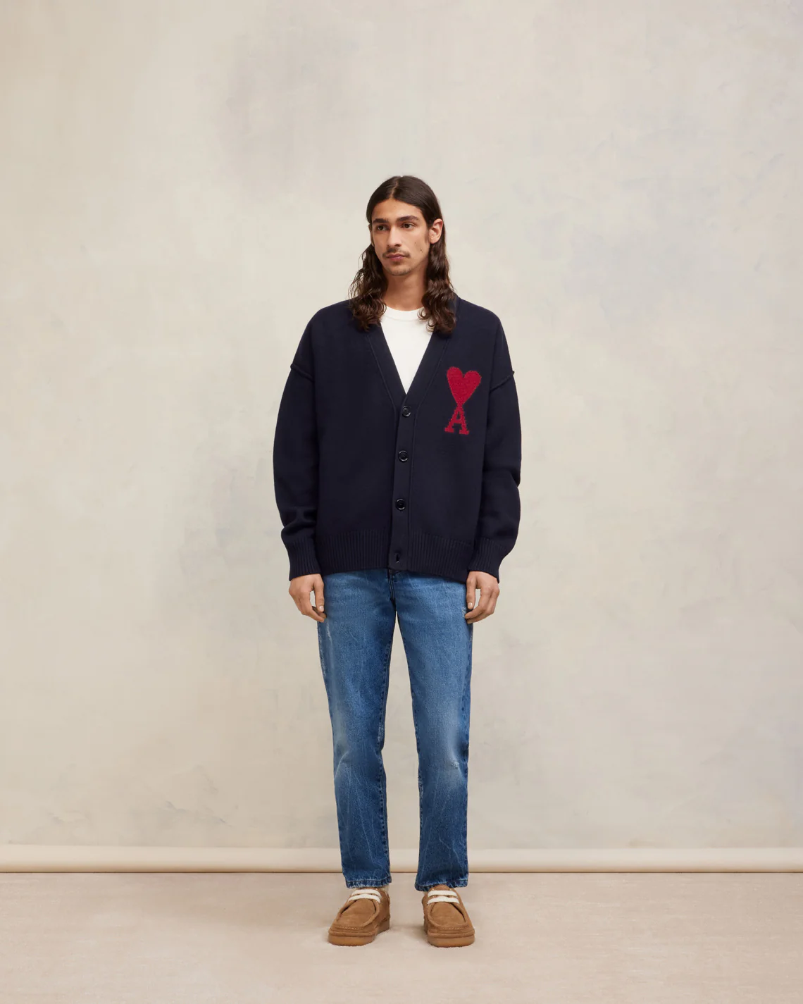Red Ami de Coeur Cardigan
