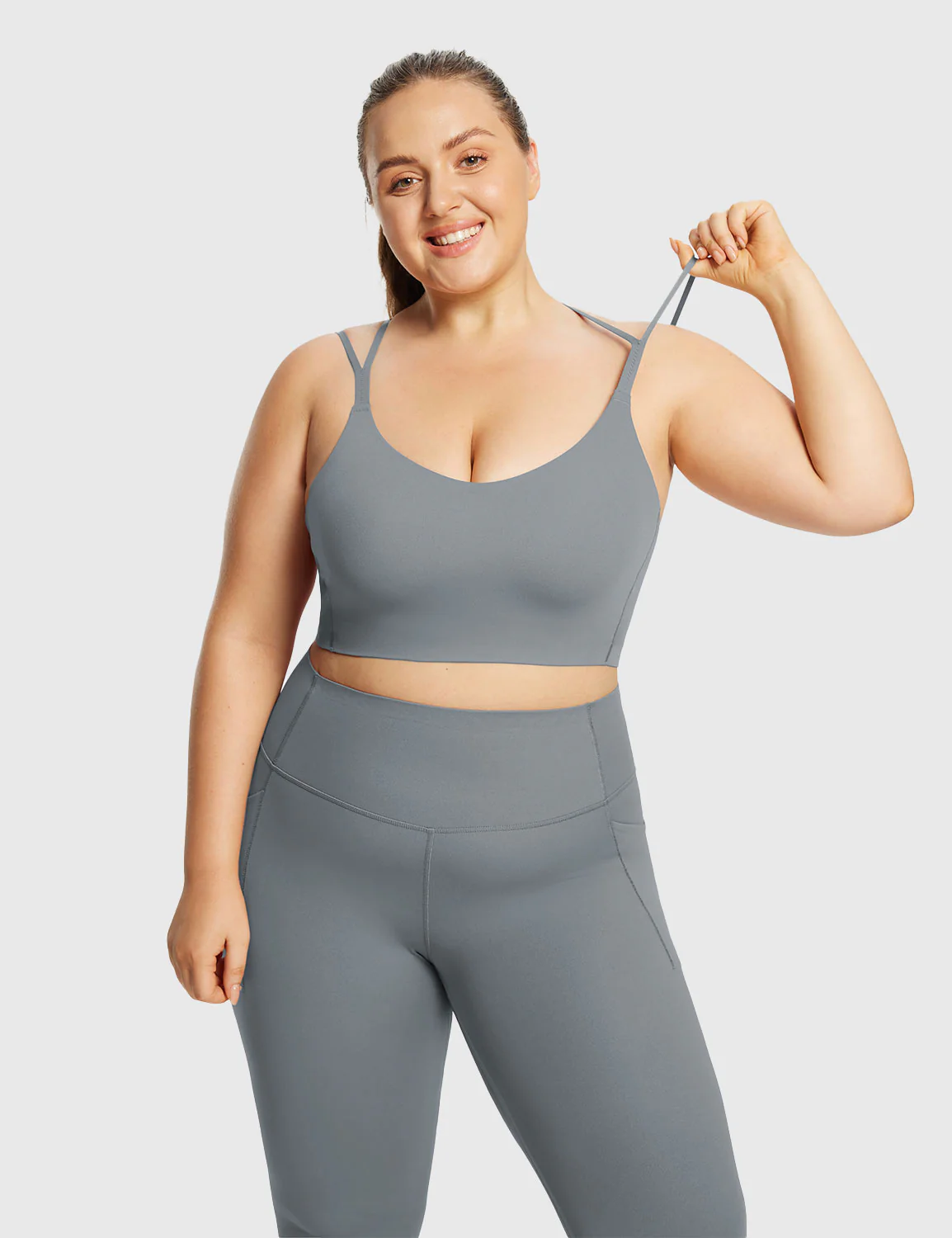 Freeleaf Cross-Strap Low-Impact Sports Bra