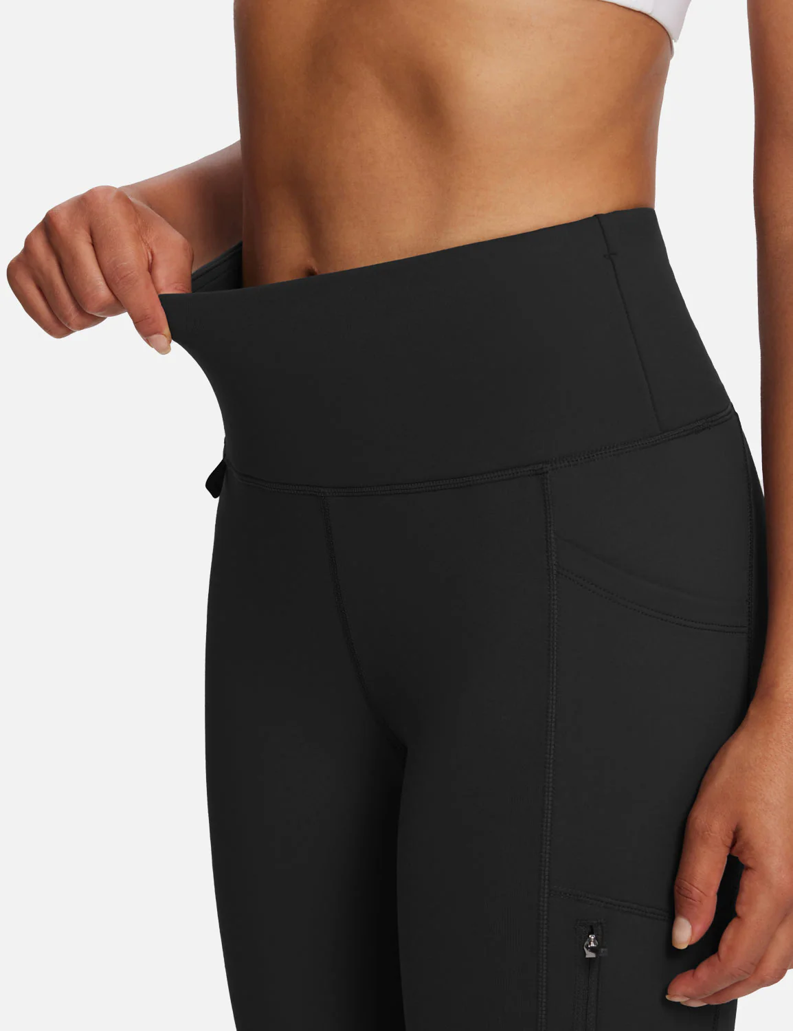 Laureate High-Rise Zipper Pockets Thermal Leggings