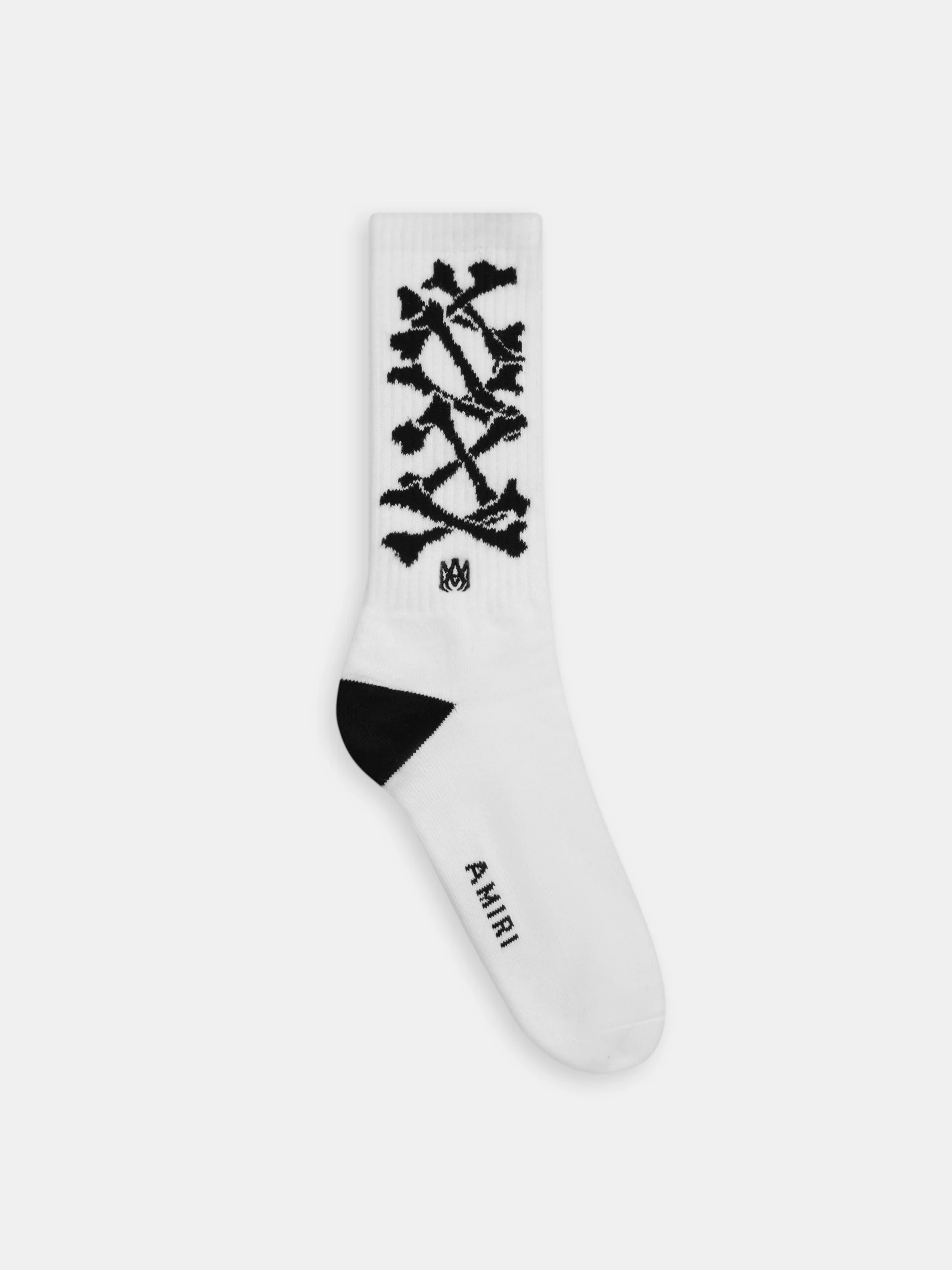 BONES STACKED SOCKS - White Black