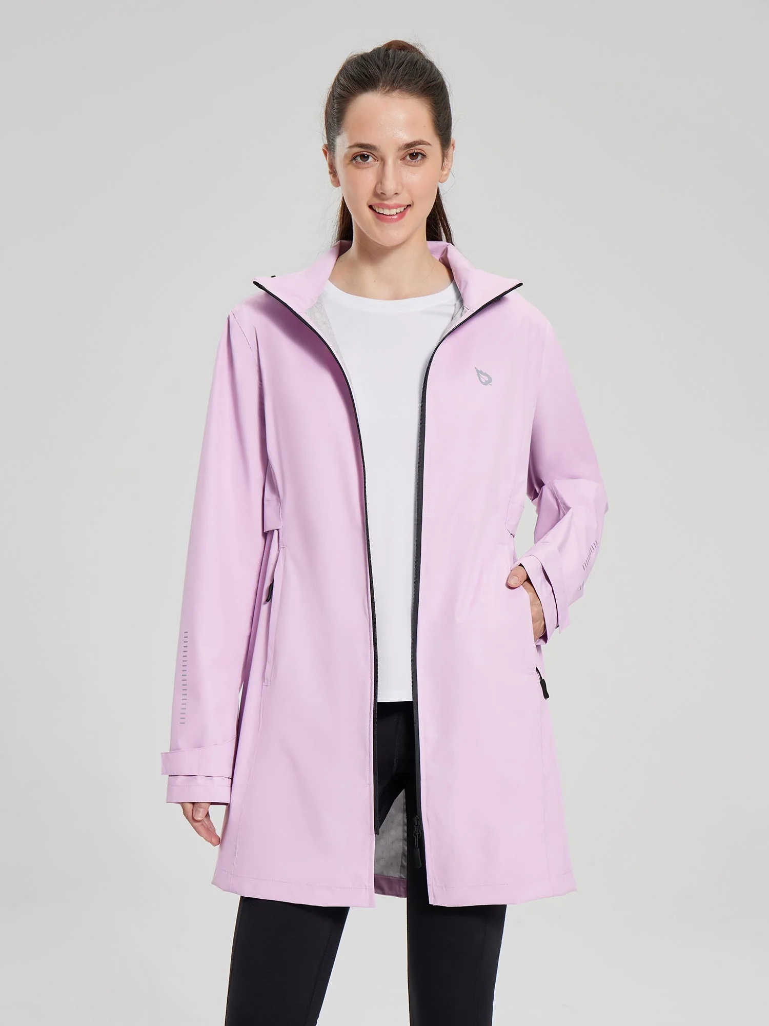 Flyleaf Mid-Length Hooded Waterproof Jacket