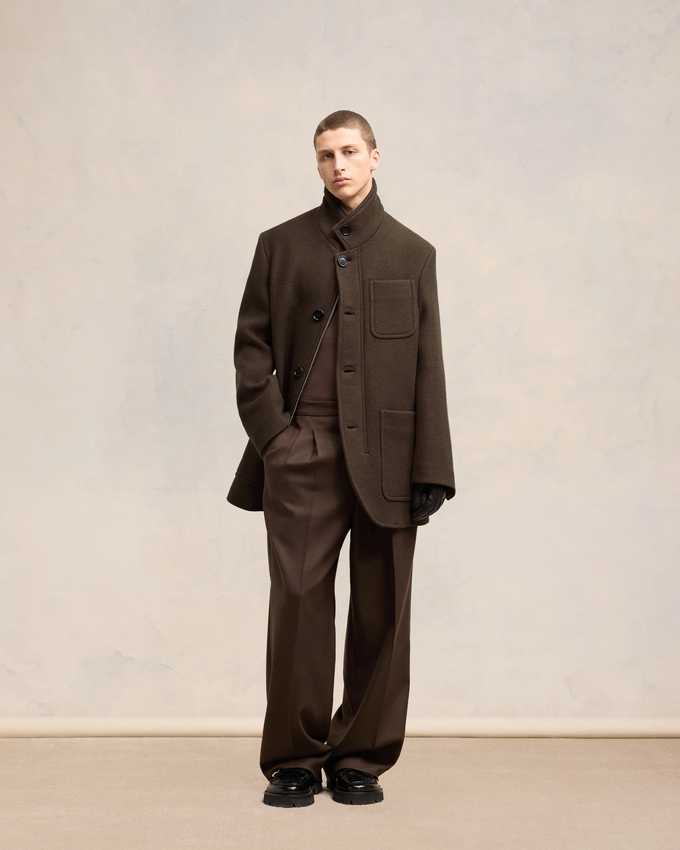 High Collar Short Coat