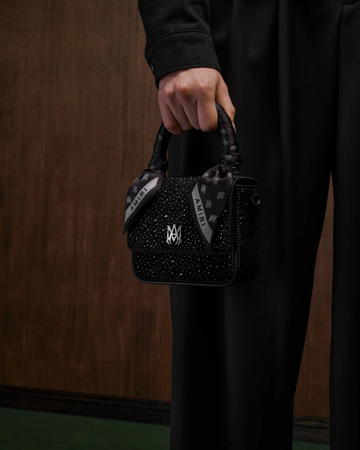 WOMEN - WOMEN'S CRYSTAL MICRO MA BAG - Black