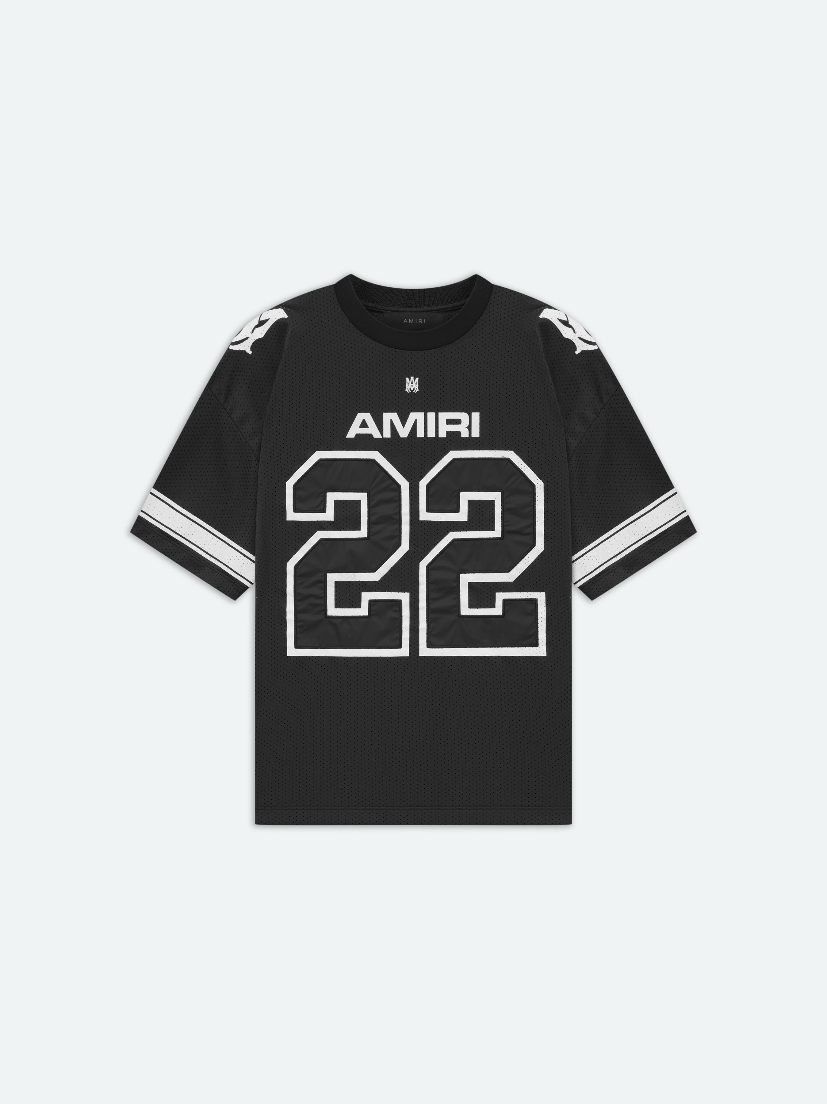 22 MESH TEE - BLACK