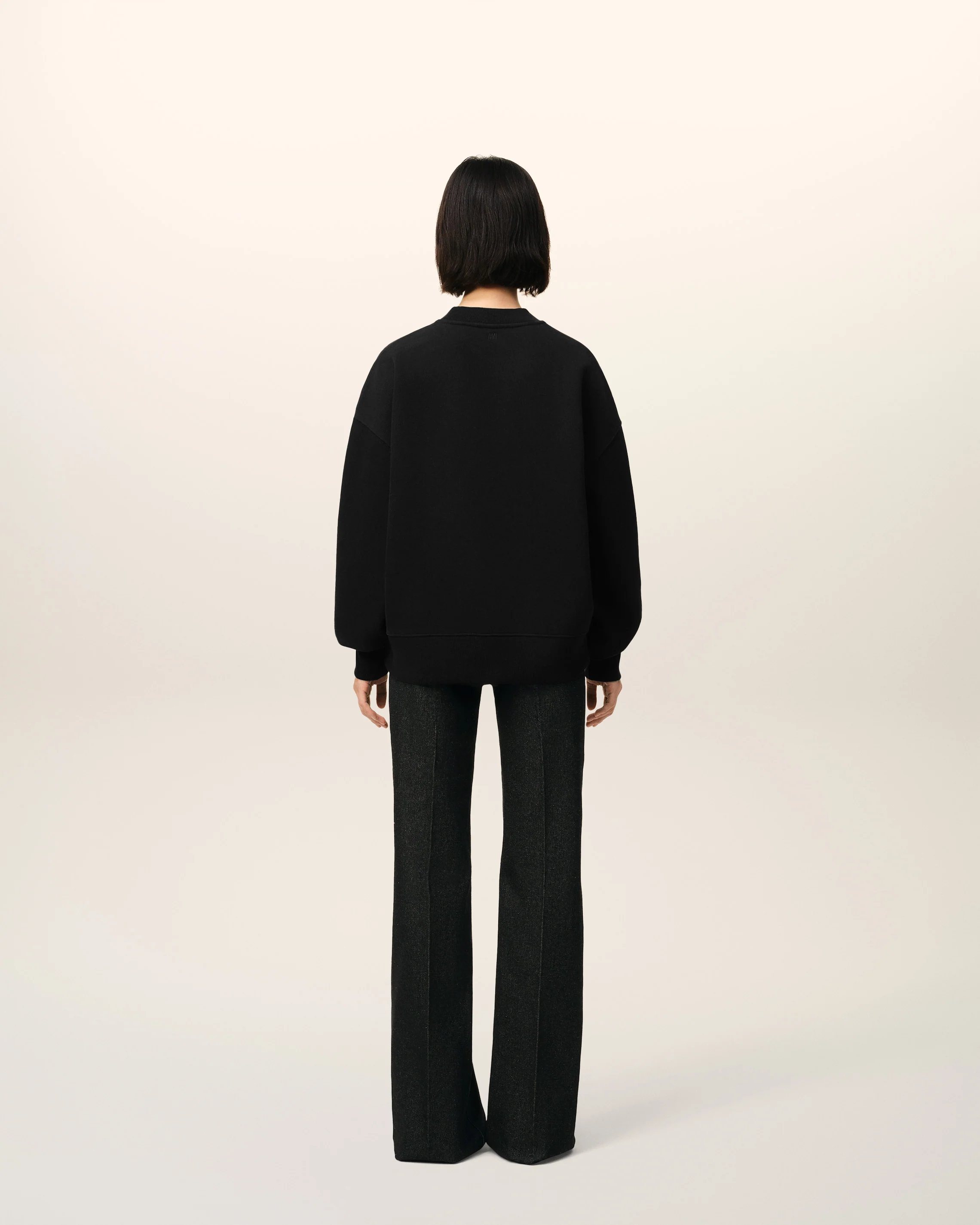 Black Cotton Ami de Coeur Sweatshirt